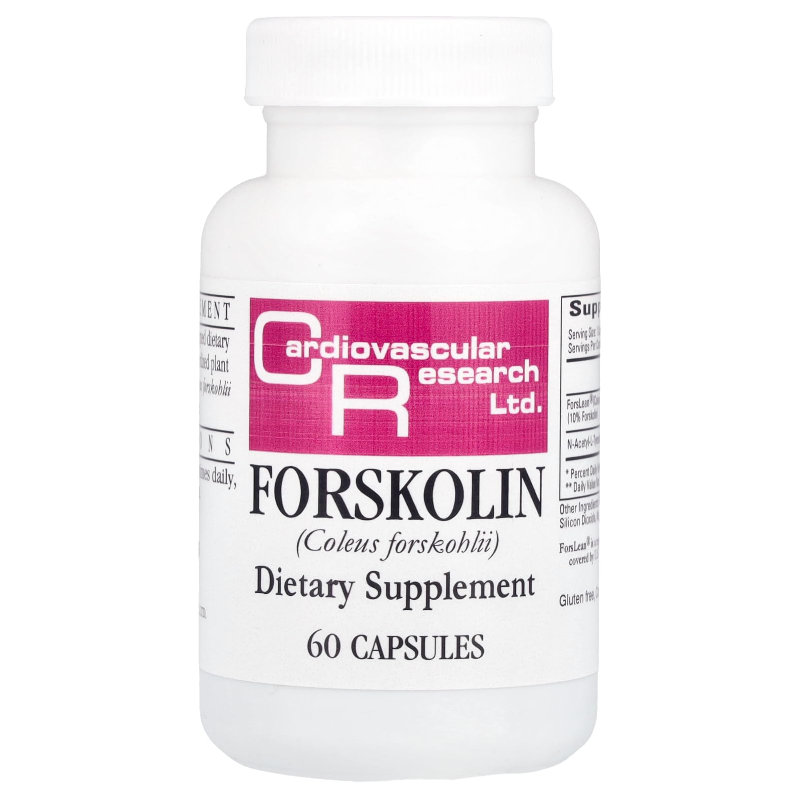 Suplemento Ecological Formulas Cardiovascular Research Forskolina 60 Cápsulas - Venta Internacional.