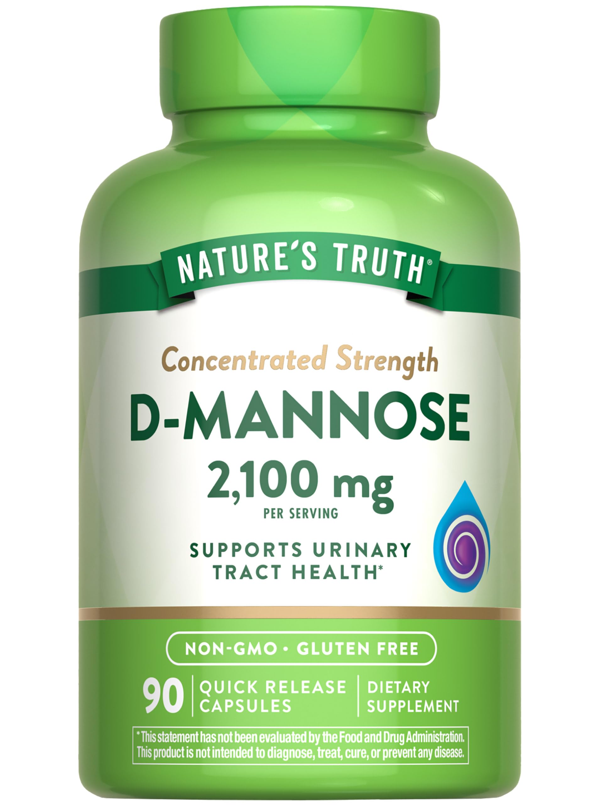 Foto 2 pulgar | Suplemento Nature's Truth: Cápsulas De D-manosa, 2100 Mg, 90 Píldoras - Venta Internacional.