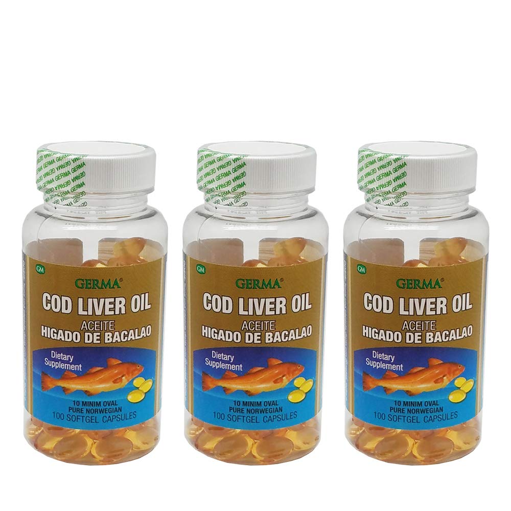 Foto 1 | Suplemento Dietético De Aceite De Hígado De Bacalao Alemán 100 Cápsulas X3 - Venta Internacional.