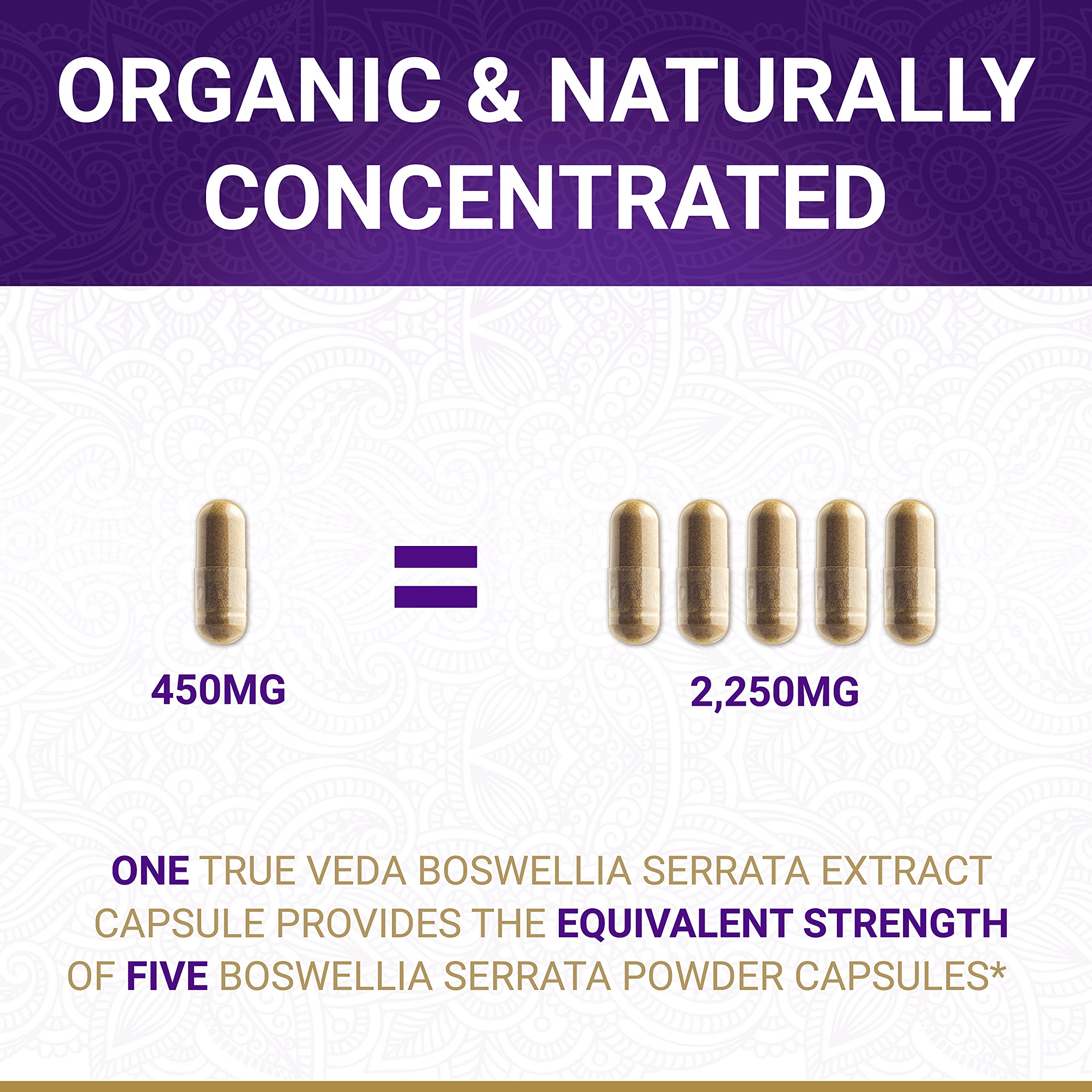 Foto 3 pulgar | Suplemento De Extracto Orgánico De Boswellia Serrata True Veda 450 Mg - Venta Internacional.