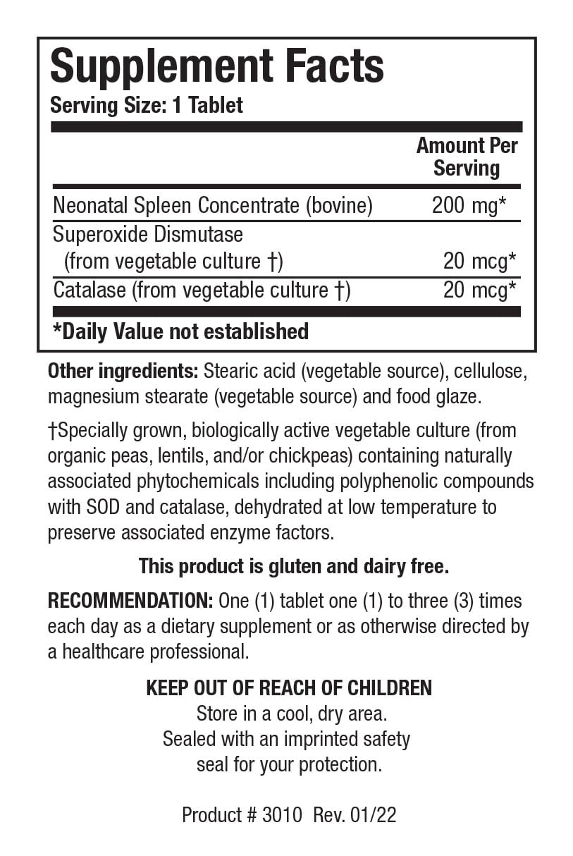 Foto 3 pulgar | Suplemento Biotics Research Cytozyme Sp Neonatal Bazo 60 Comprimidos - Venta Internacional.
