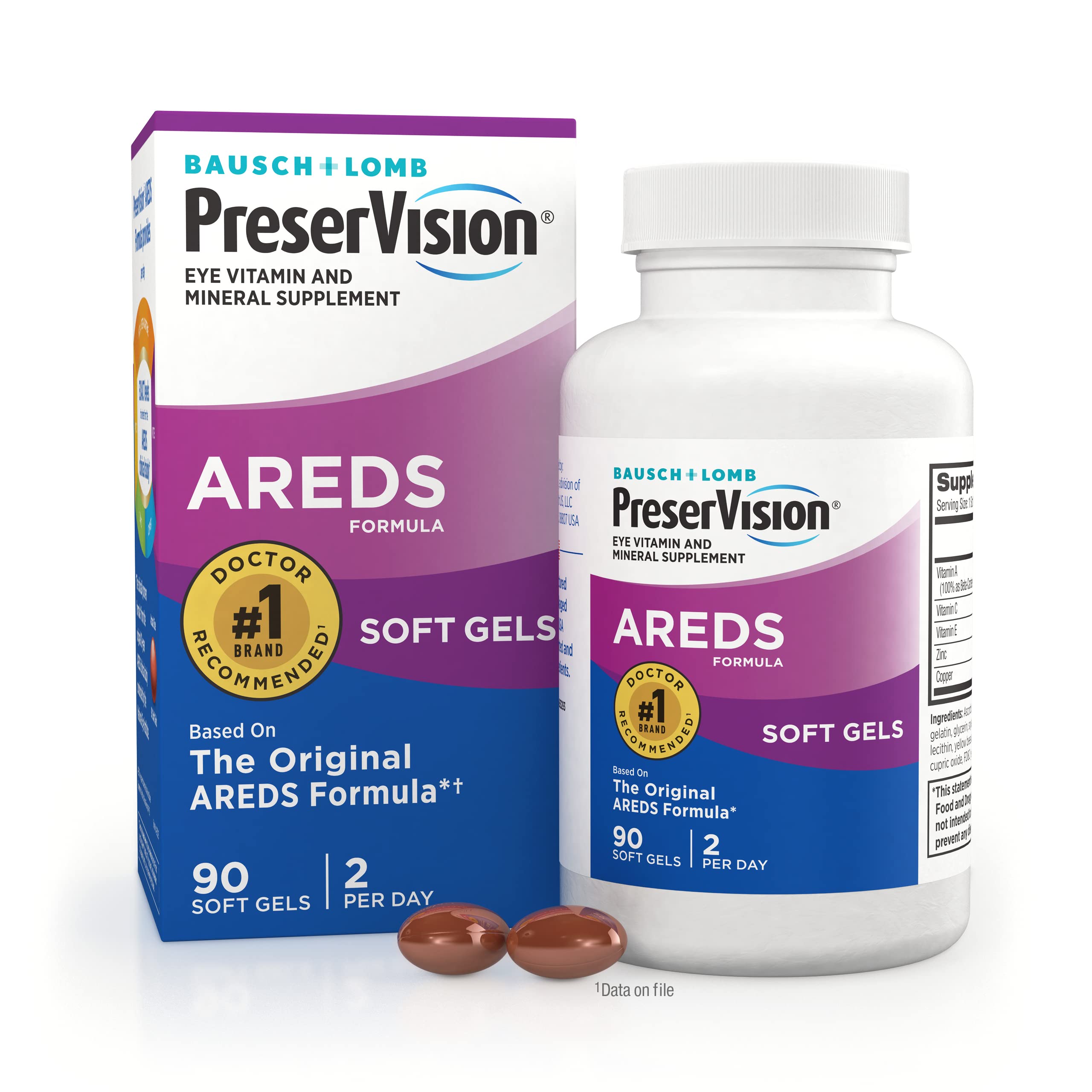 Foto 2 pulgar | Suplemento De Vitaminas Y Minerales Para Ojos Preservision Areds 90 Cápsulas Blandas - Venta Internacional.