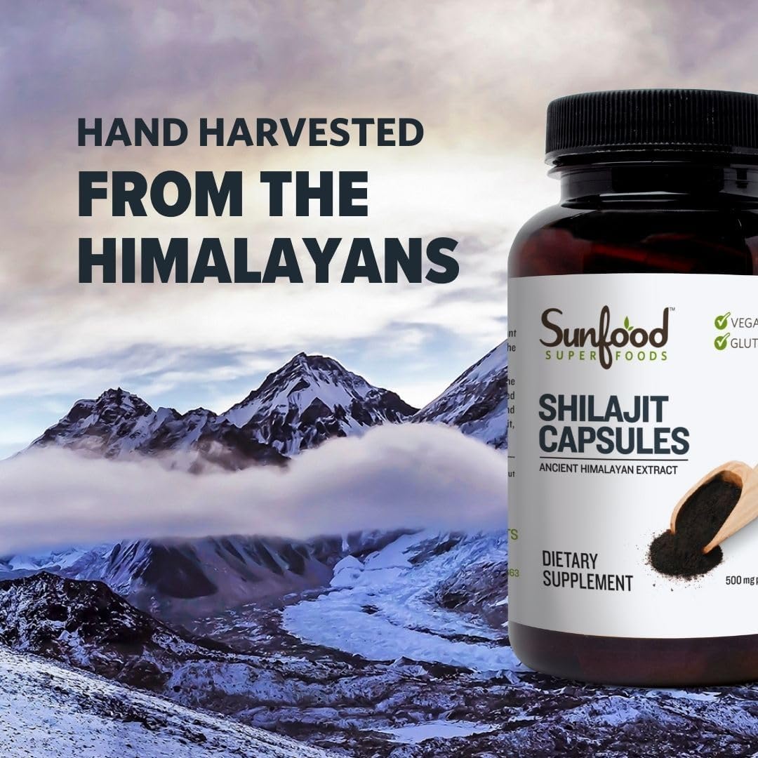 Foto 6 pulgar | Suplemento Sunfood Superfoods, Cápsulas De Shilajit, 90 Cápsulas - Venta Internacional.