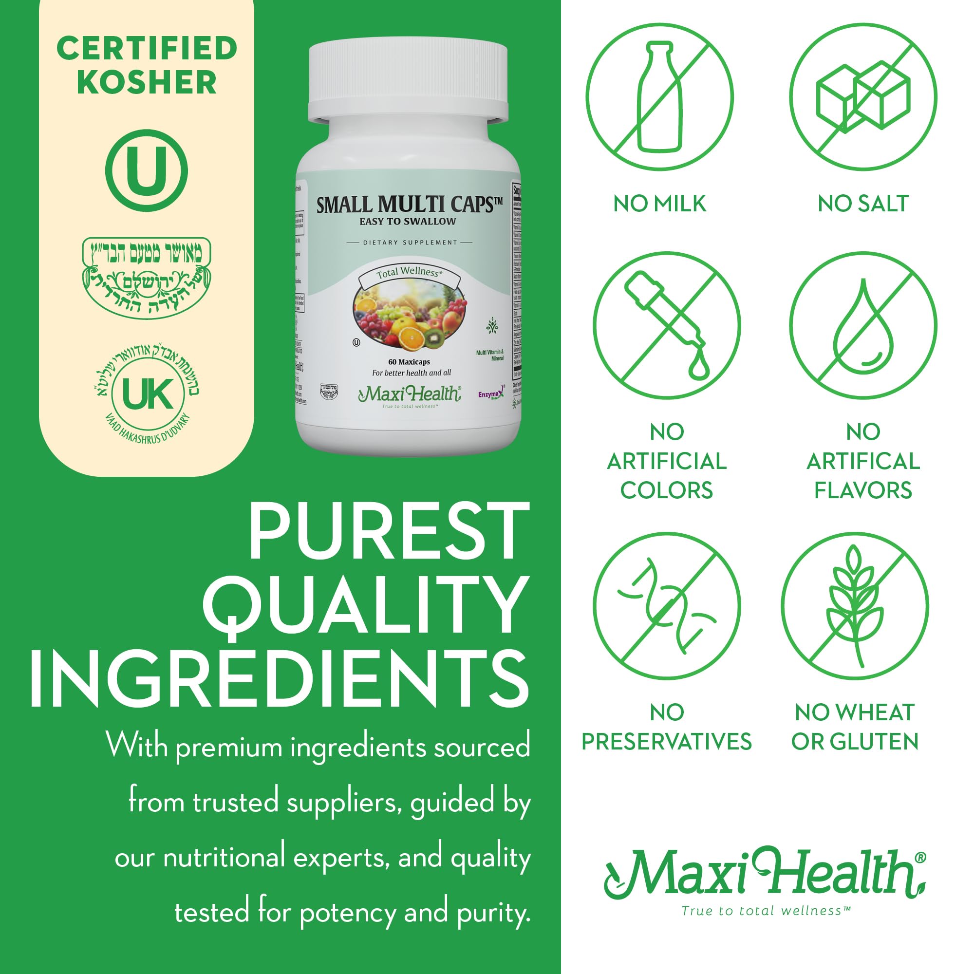 Foto 6 pulgar | Multivitamínico Maxi Health Total Wellness 60 Cápsulas - Venta Internacional.