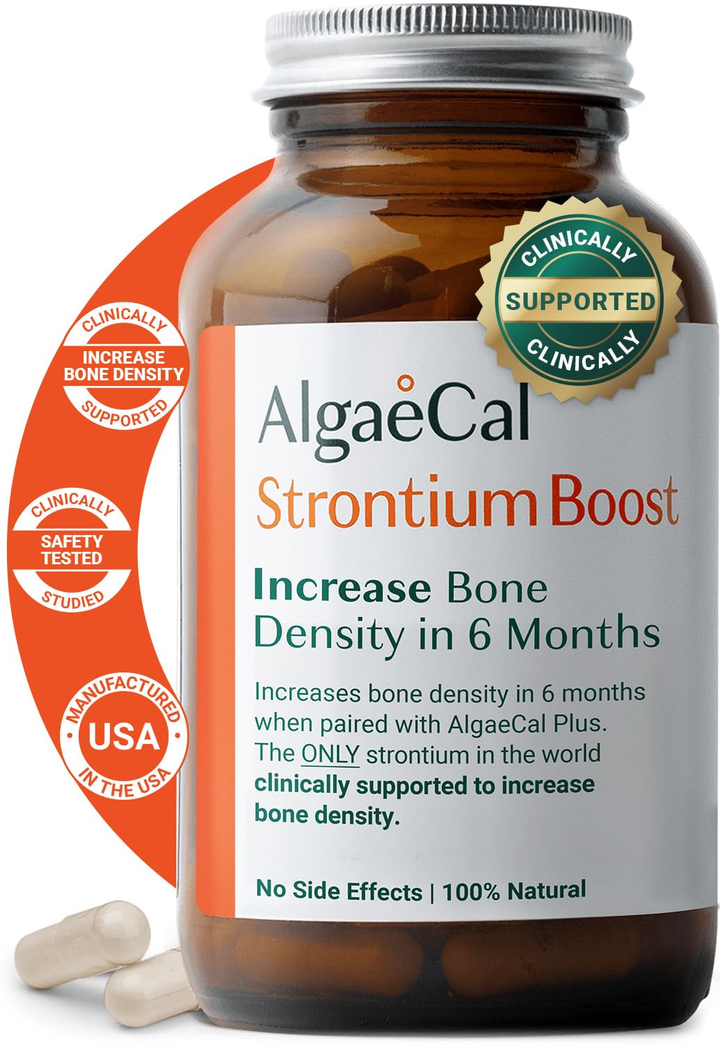 Foto 2 pulgar | Suplemento De Estroncio Algaecal Que Aumenta La Densidad Ósea 680 Mg - Venta Internacional.