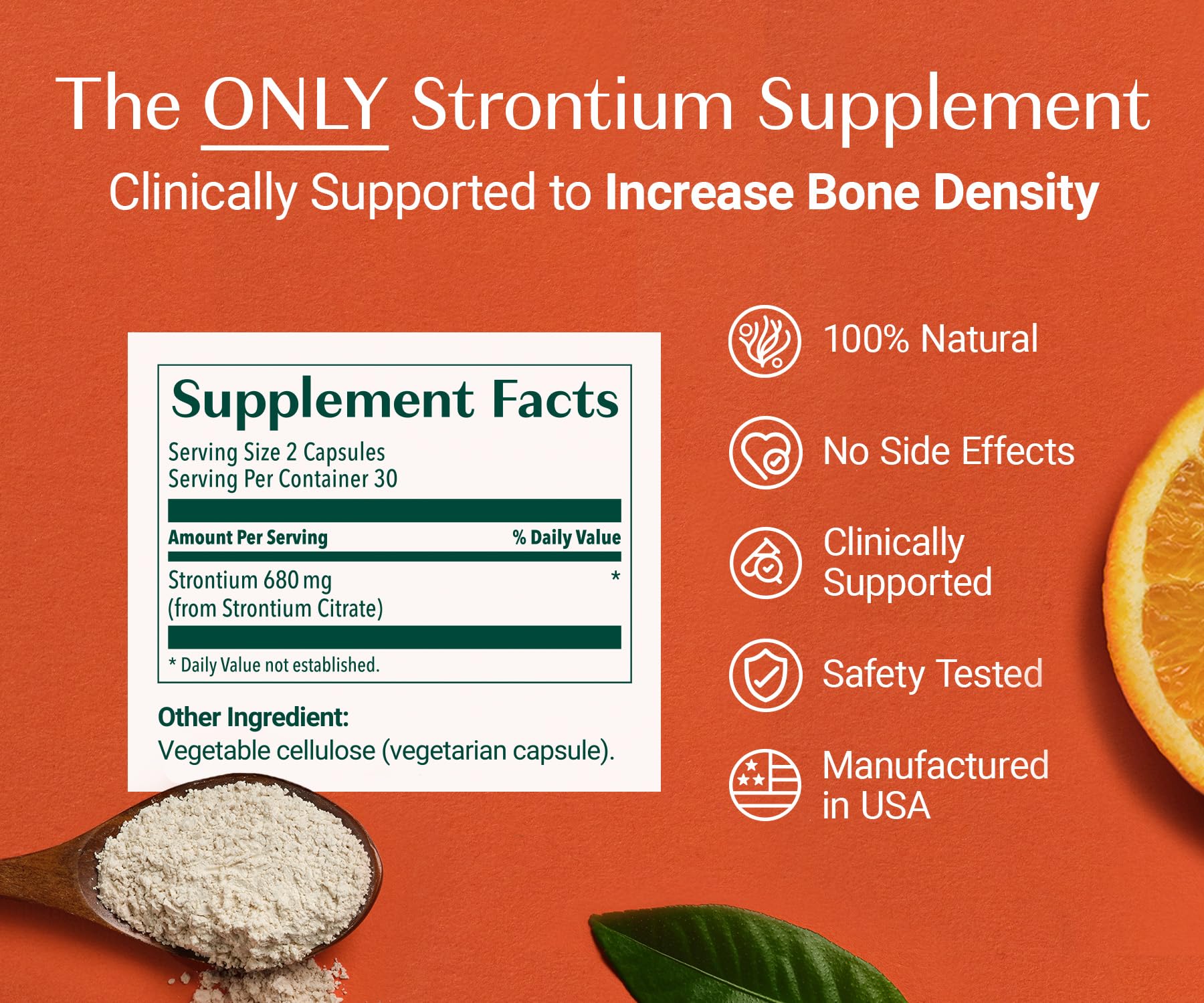 Foto 4 pulgar | Suplemento De Estroncio Algaecal Que Aumenta La Densidad Ósea 680 Mg - Venta Internacional.