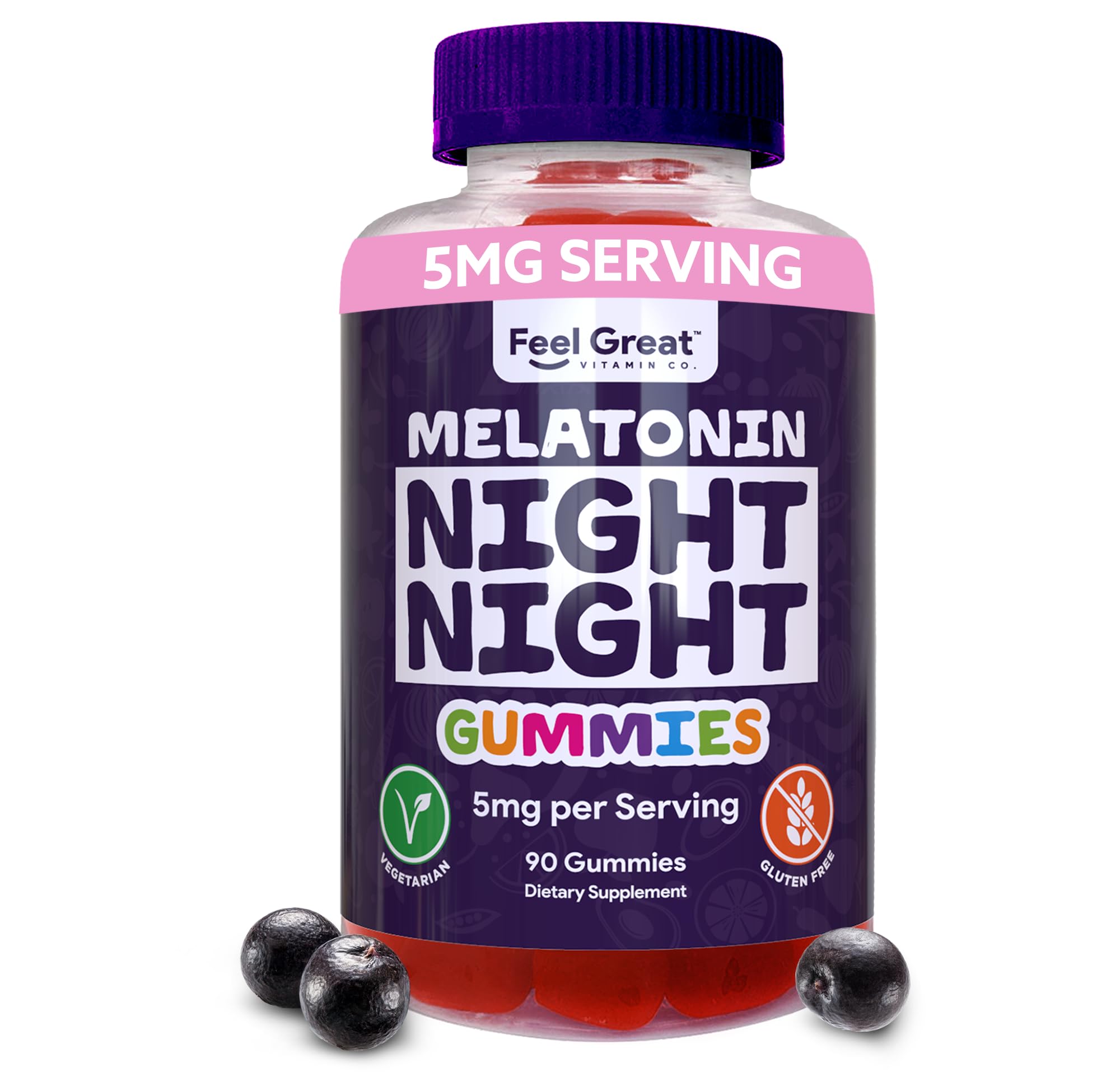 Foto 2 pulgar | Sleep Aid Gummy The Feel Great, Melatonina, 5 Mg, Suministro Para 45 Días - Venta Internacional.
