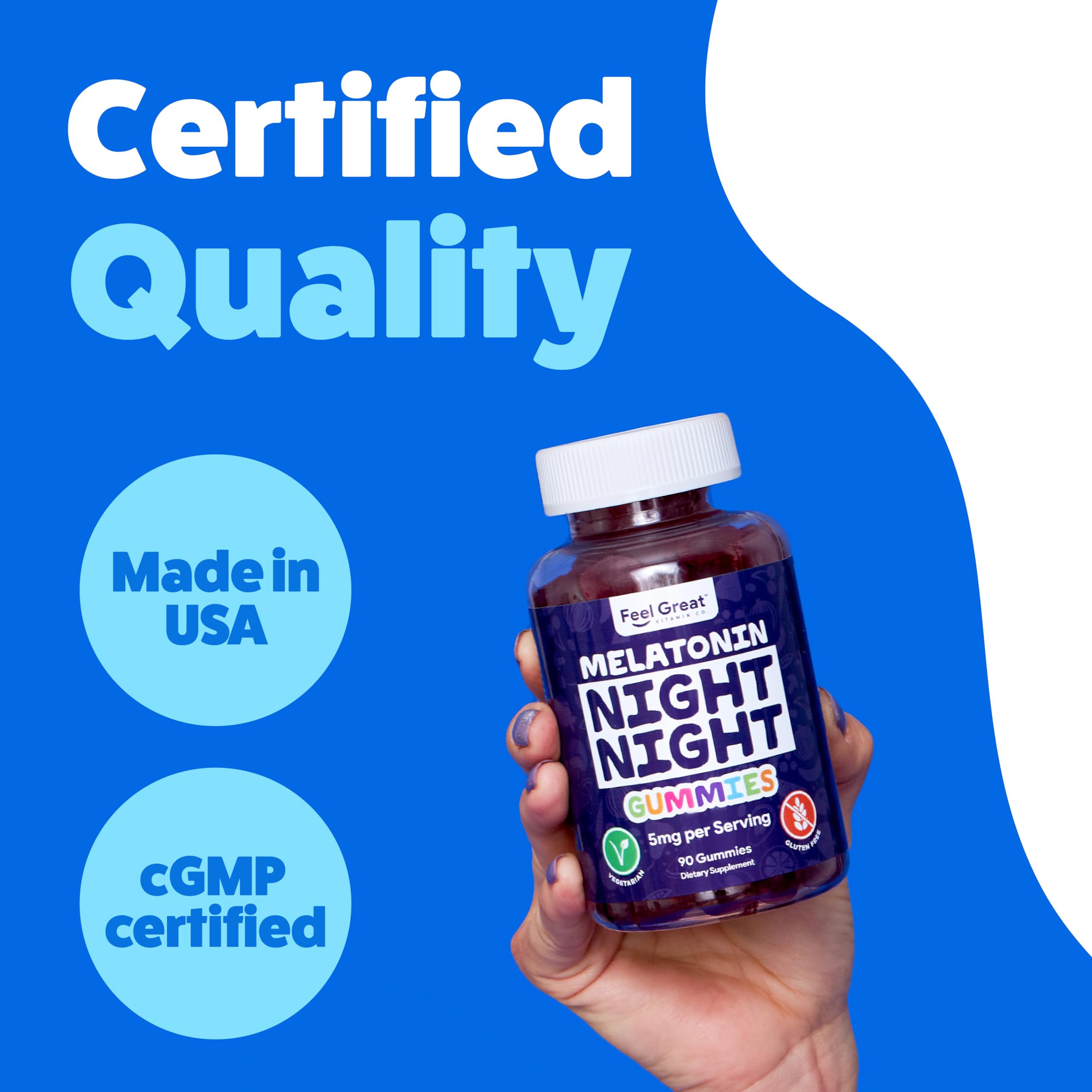Foto 7 pulgar | Sleep Aid Gummy The Feel Great, Melatonina, 5 Mg, Suministro Para 45 Días - Venta Internacional.