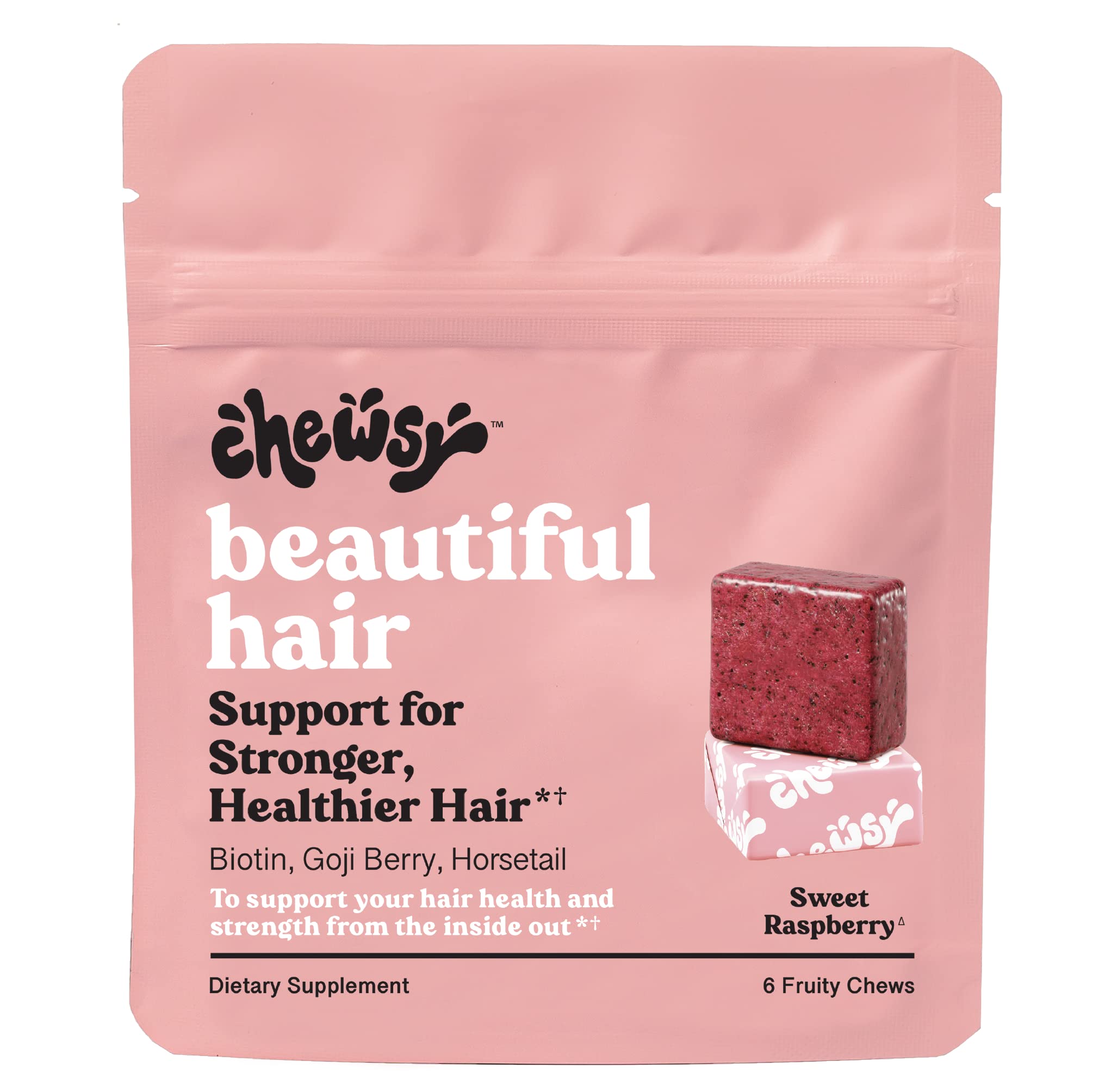 Foto 2 pulgar | Hair Chews Chewsy Beautiful Hair Promueve Un Cabello Más Fuerte Durante 6 Días - Venta Internacional.