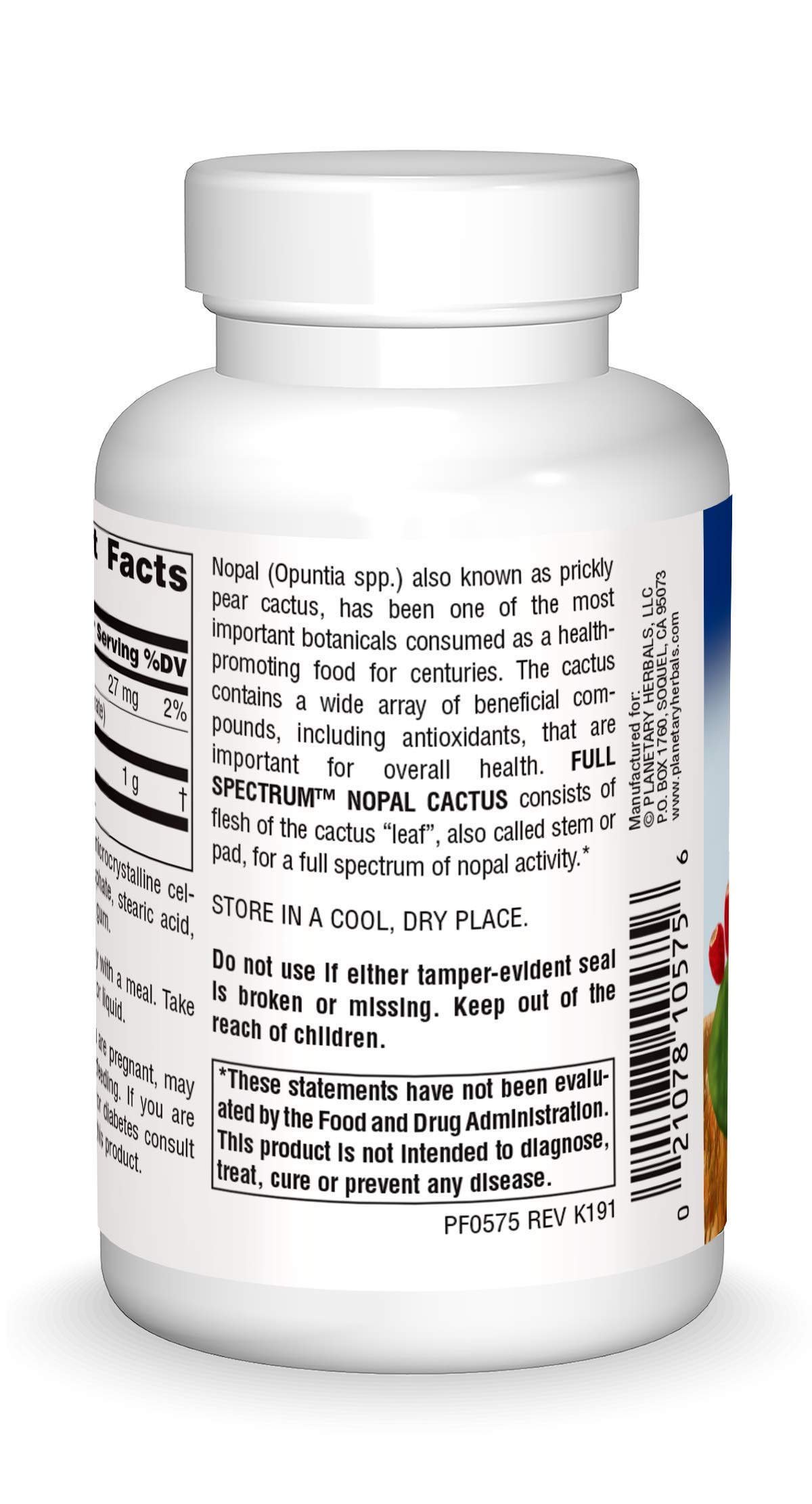 Foto 3 pulgar | Suplemento Planetary Herbals: Nopal Cactus De Espectro Completo - Venta Internacional.