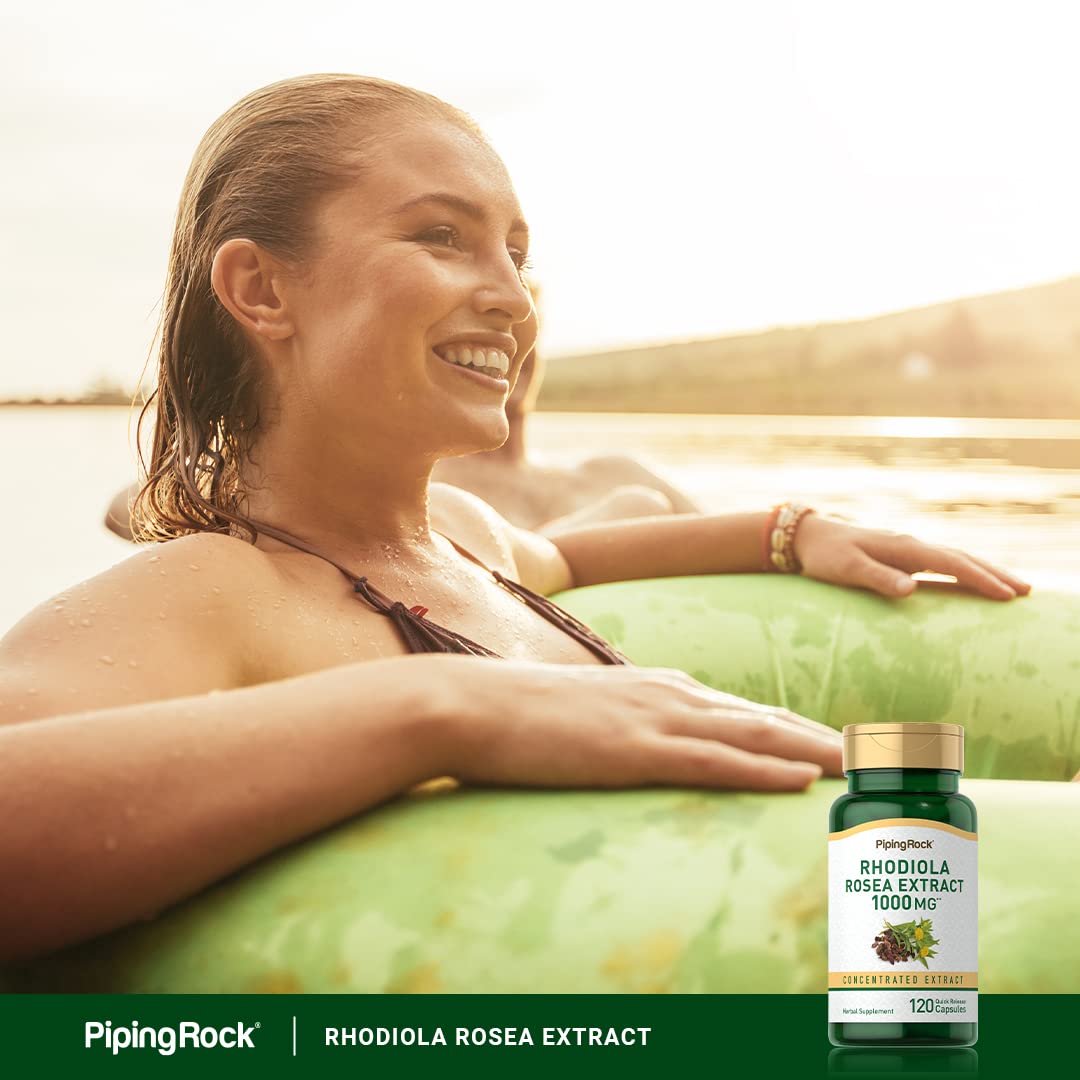 Foto 6 | Suplemento De Extracto De Rhodiola Rosea De Piping Rock, 1000 Mg, 120 Cápsulas - Venta Internacional.