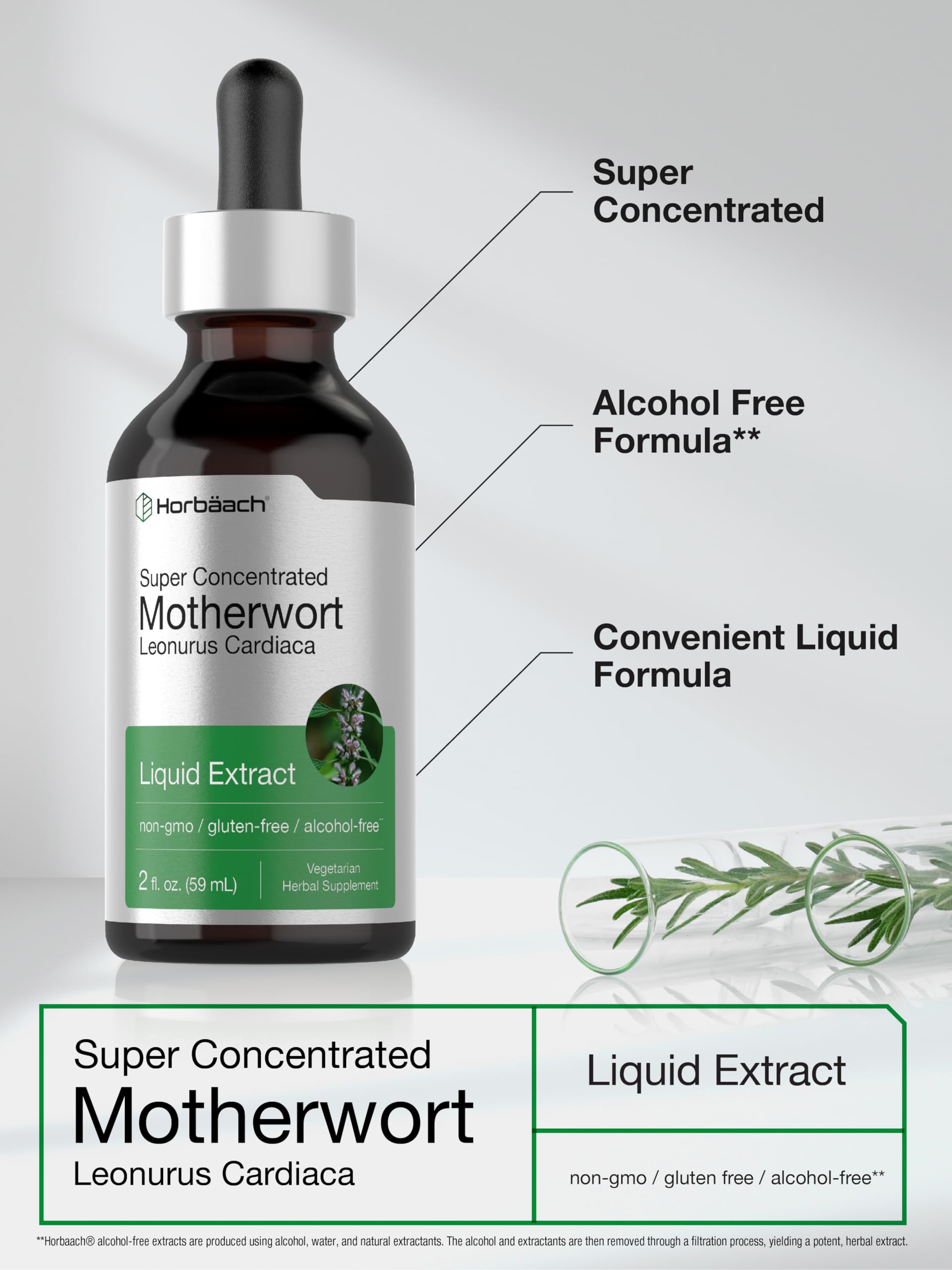 Foto 4 | Suplemento De Tintura De Extracto De Hierba Madre De Horbäach, 60 Ml - Venta Internacional.