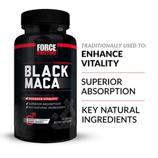 Foto 2 | Suplemento De Vitalidad Force Factor De Raíz De Maca Negra 1000 Mg - Venta Internacional.