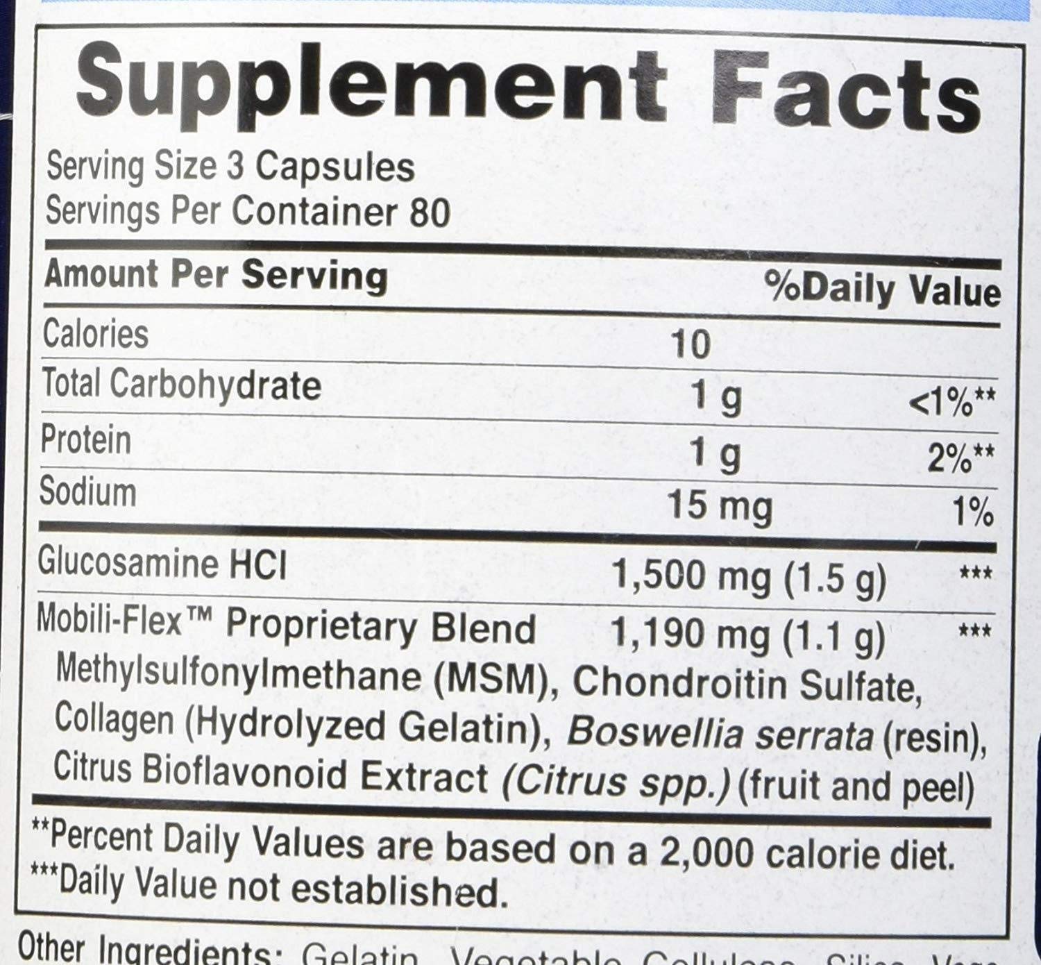 Foto 3 pulgar | Complementa La Glucosamina, La Condroitina Y El Msm De Puritan's Pride - Venta Internacional.