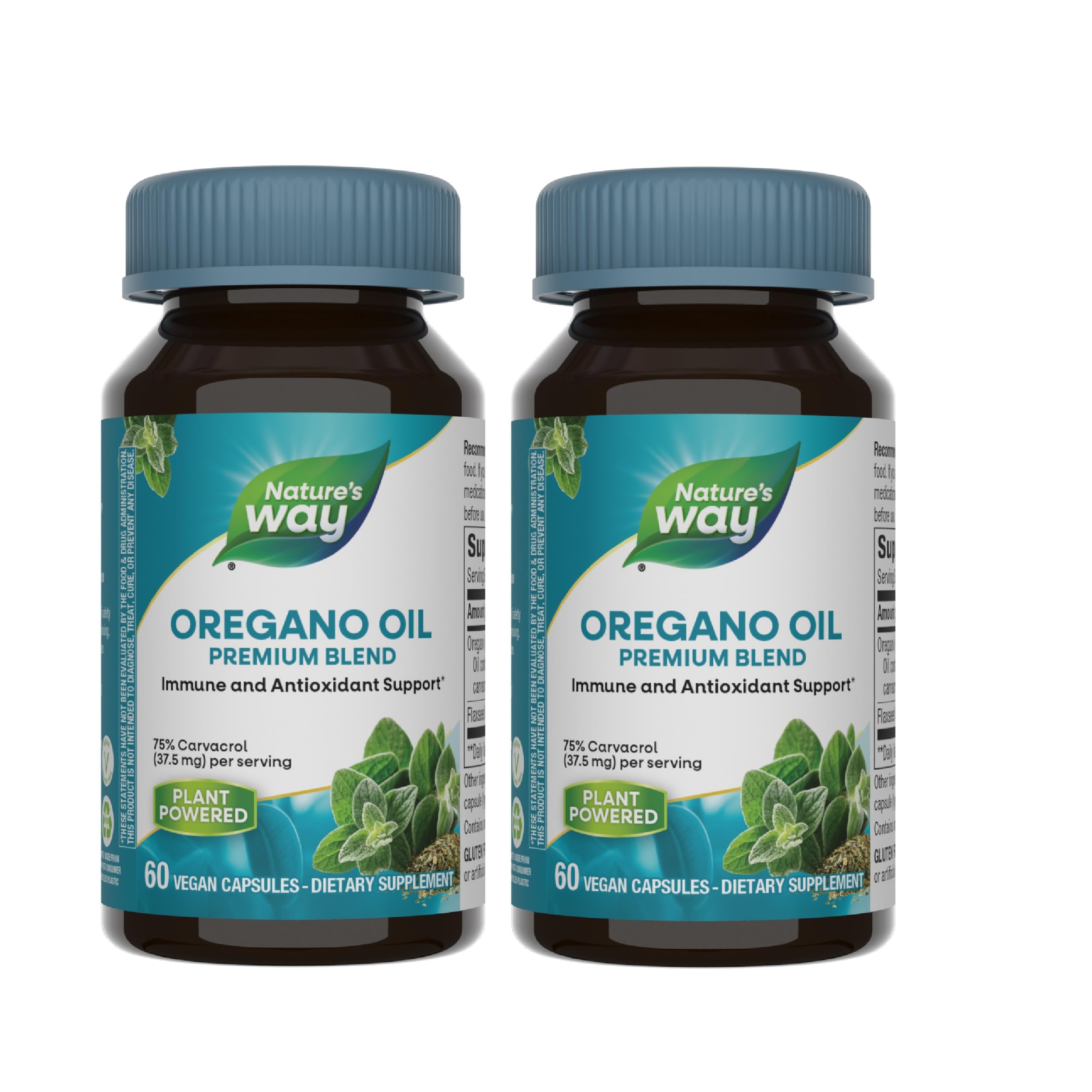 Foto 2 pulgar | Suplemento De Aceite De Orégano Nature's Way, 60 Cápsulas Veganas, Paquete De 2 - Venta Internacional.