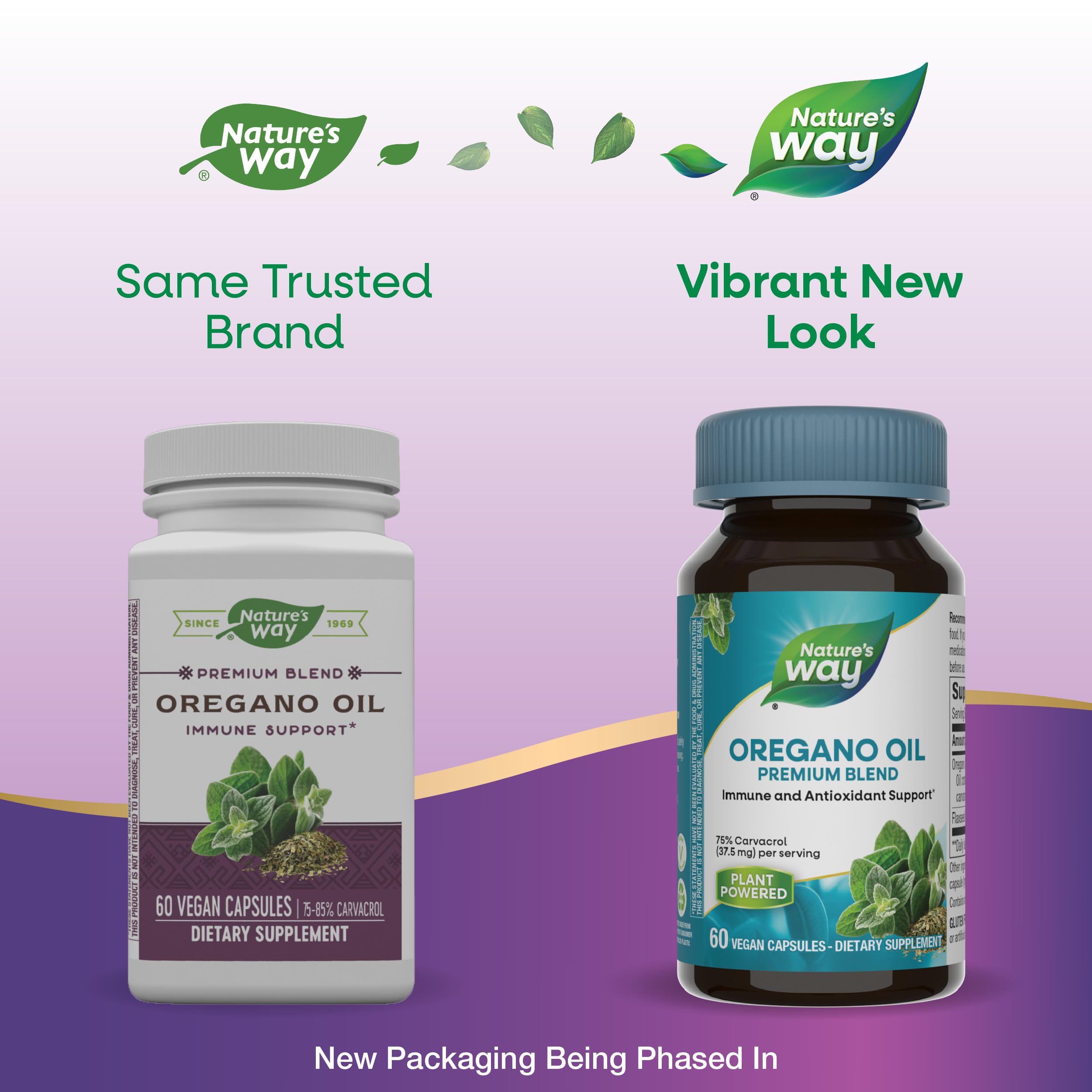 Foto 3 | Suplemento De Aceite De Orégano Nature's Way, 60 Cápsulas Veganas, Paquete De 2 - Venta Internacional.