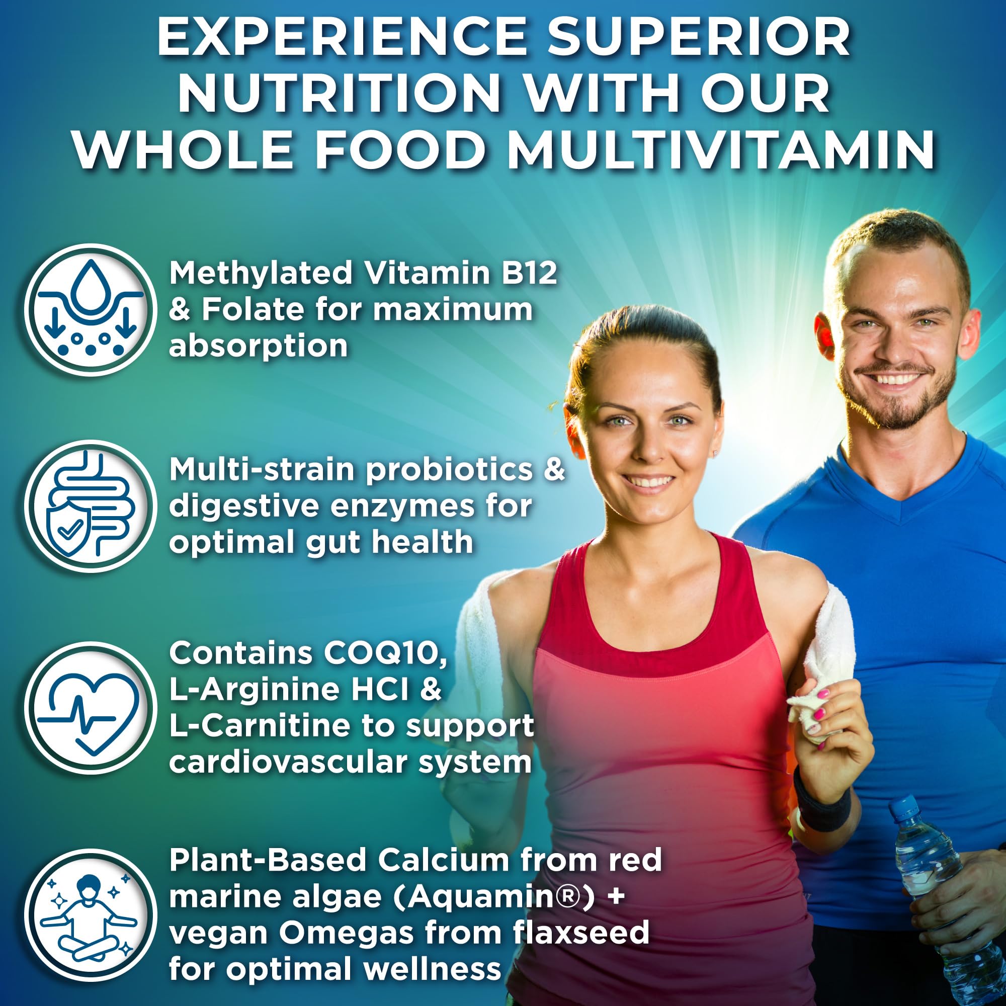 Foto 3 pulgar | Multivitamínico Vegano De Alimentos Integrales Supplements Studio 90 Comprimidos - Venta Internacional.