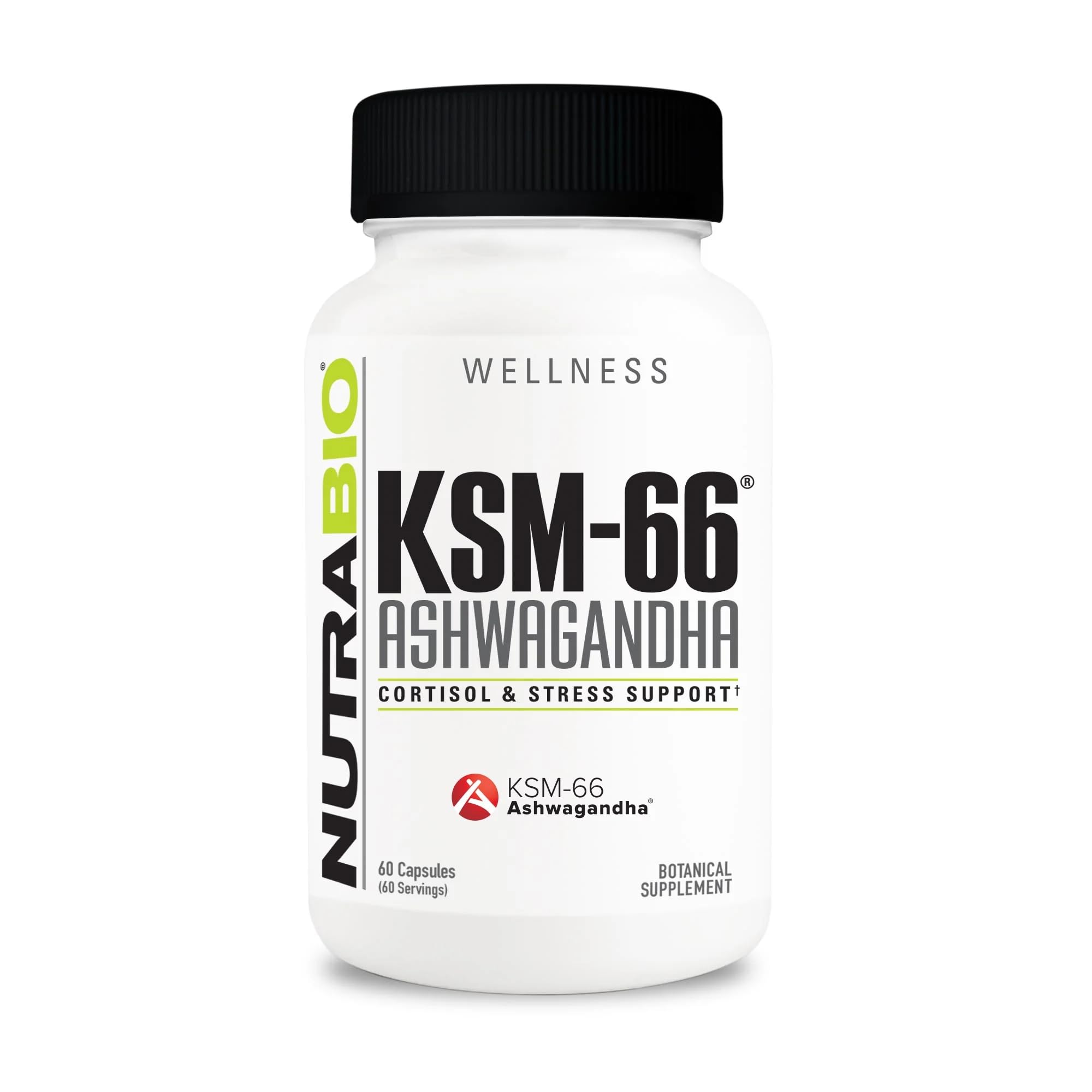 Foto 2 pulgar | Suplemento Herbal Nutrabio Ashwagandha Ksm-66 600 Mg 60 Cápsulas - Venta Internacional.