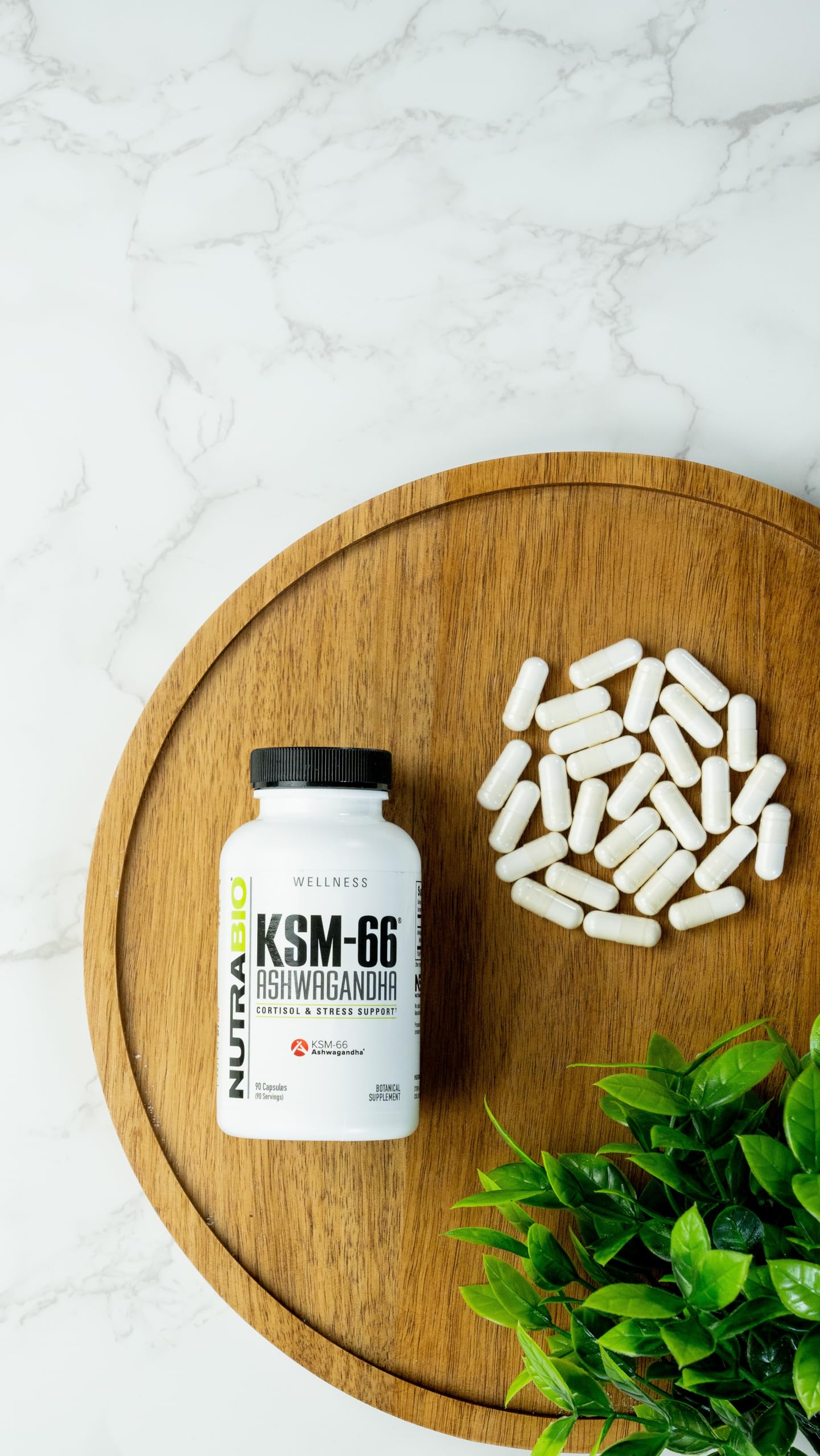 Foto 4 pulgar | Suplemento Herbal Nutrabio Ashwagandha Ksm-66 600 Mg 60 Cápsulas - Venta Internacional.