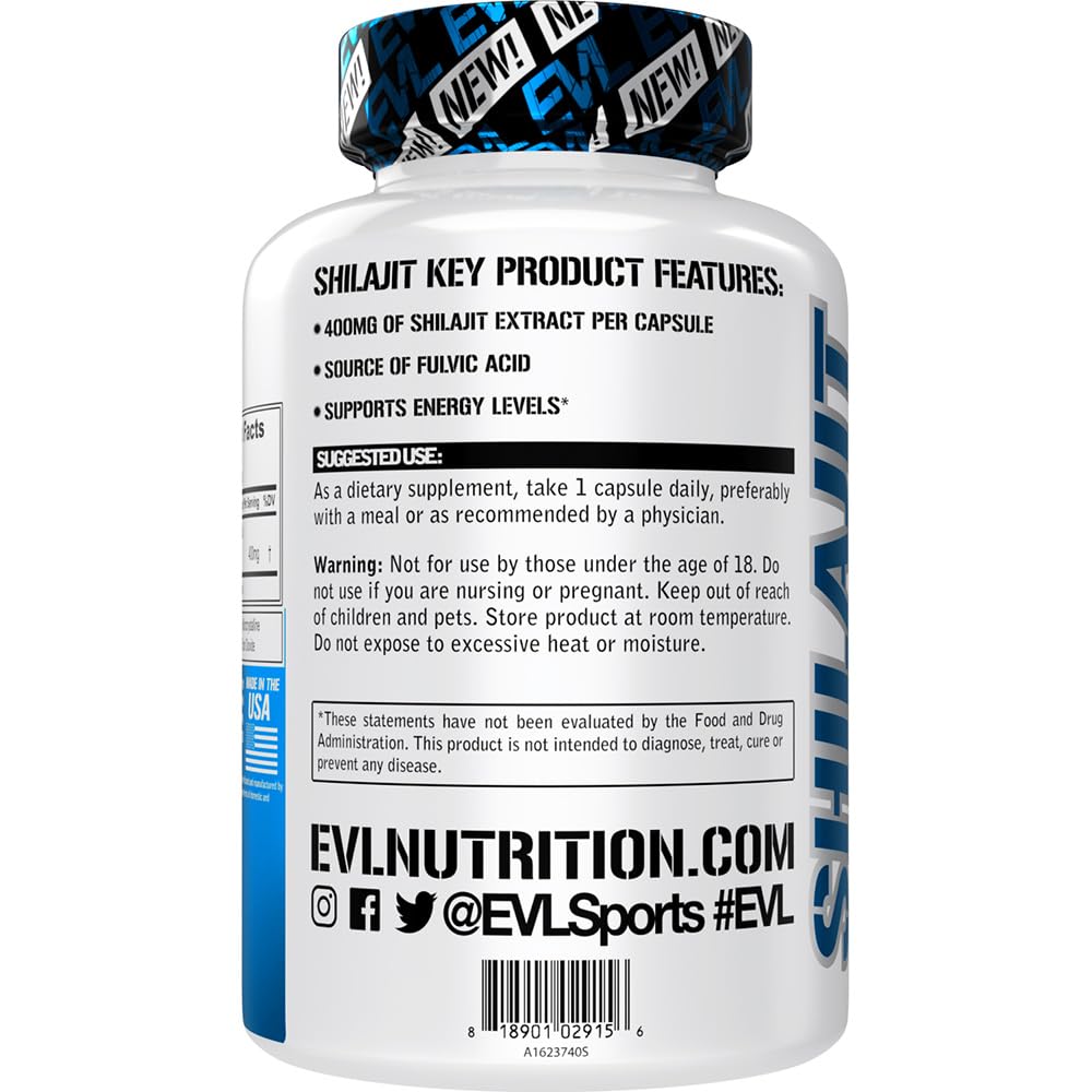 Foto 4 pulgar | Suplemento De Extracto De Shilajit De Evolution Nutrition 400 Mg - Venta Internacional.