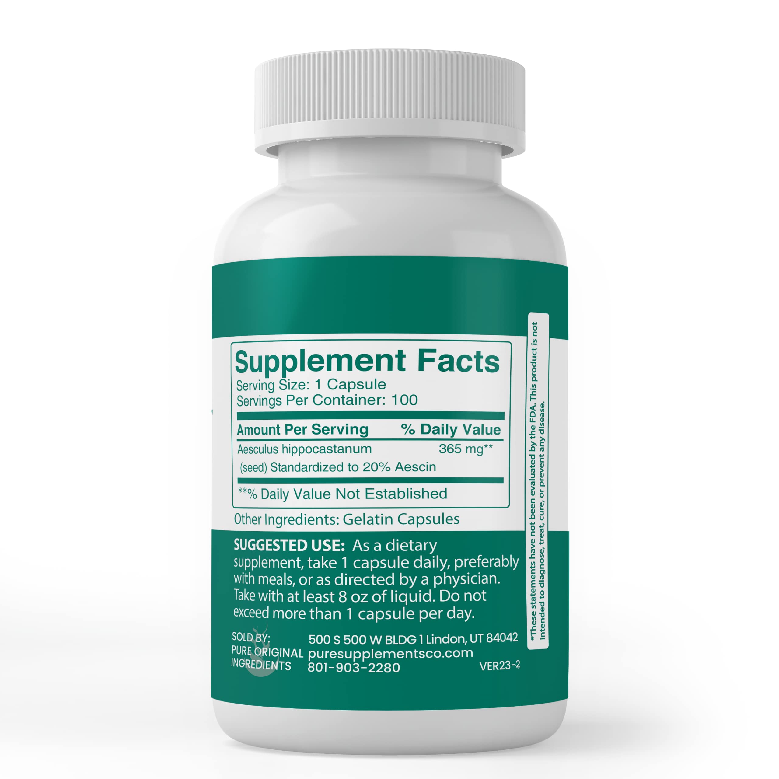 Foto 4 pulgar | Suplementos Dietéticos Ingredientes Puros Originales Castaño De Indias - Venta Internacional.