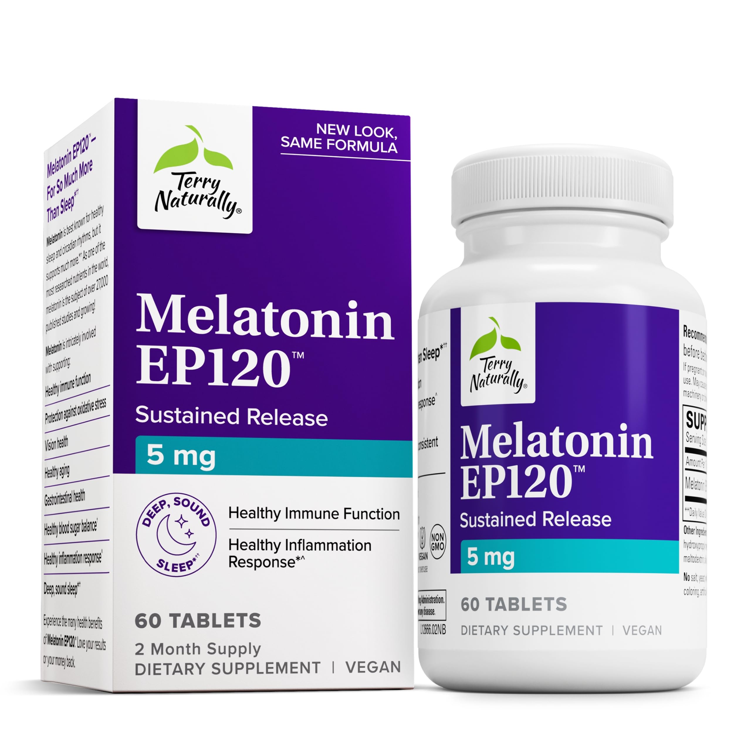 Foto 2 pulgar | Suplemento De Apoyo Para Dormir Terry Naturally Melatonin Ep 120 - Venta Internacional.