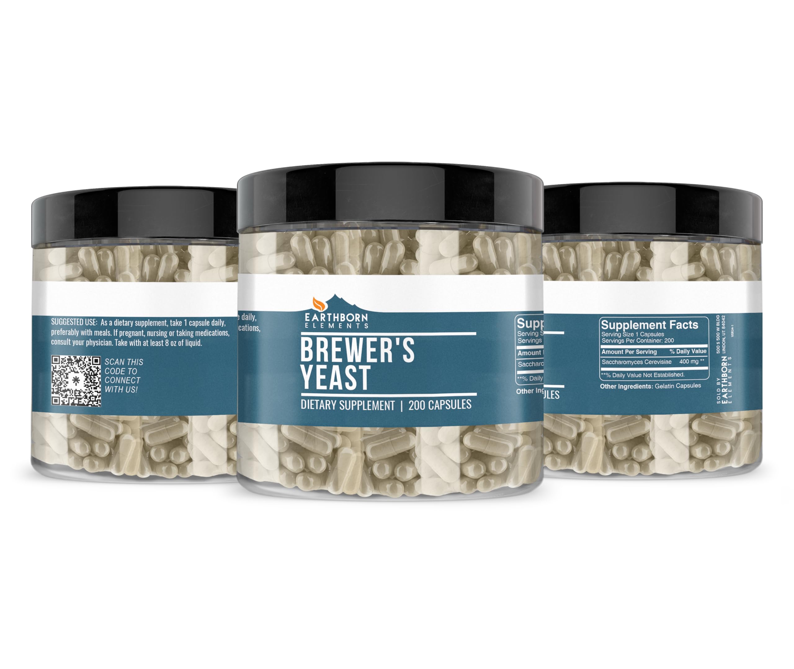 Foto 4 | Suplementos Dietéticos Earthborn Elements Brewer's Yeast 200 Cápsulas - Venta Internacional.