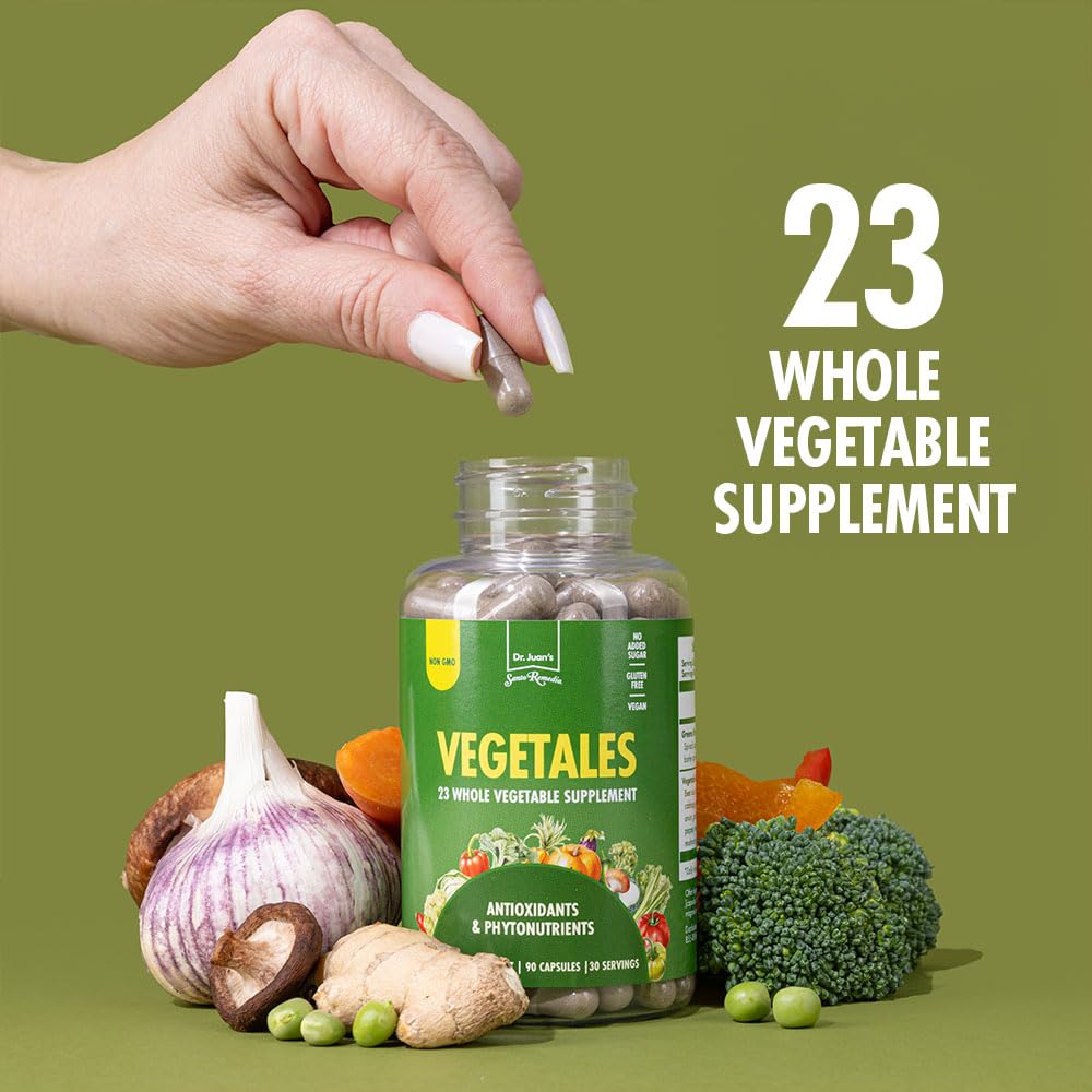 Foto 3 pulgar | Suplemento Dietético Santo Remedio Vegetales 23 Verduras Enteras 90 Cápsulas - Venta Internacional.