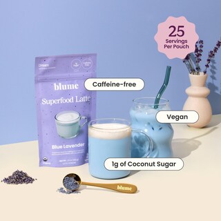 Foto 3 | Drink Mix Blume Blue Lavender Latte Con Espirulina Azul, 25 Dosis - Venta Internacional.
