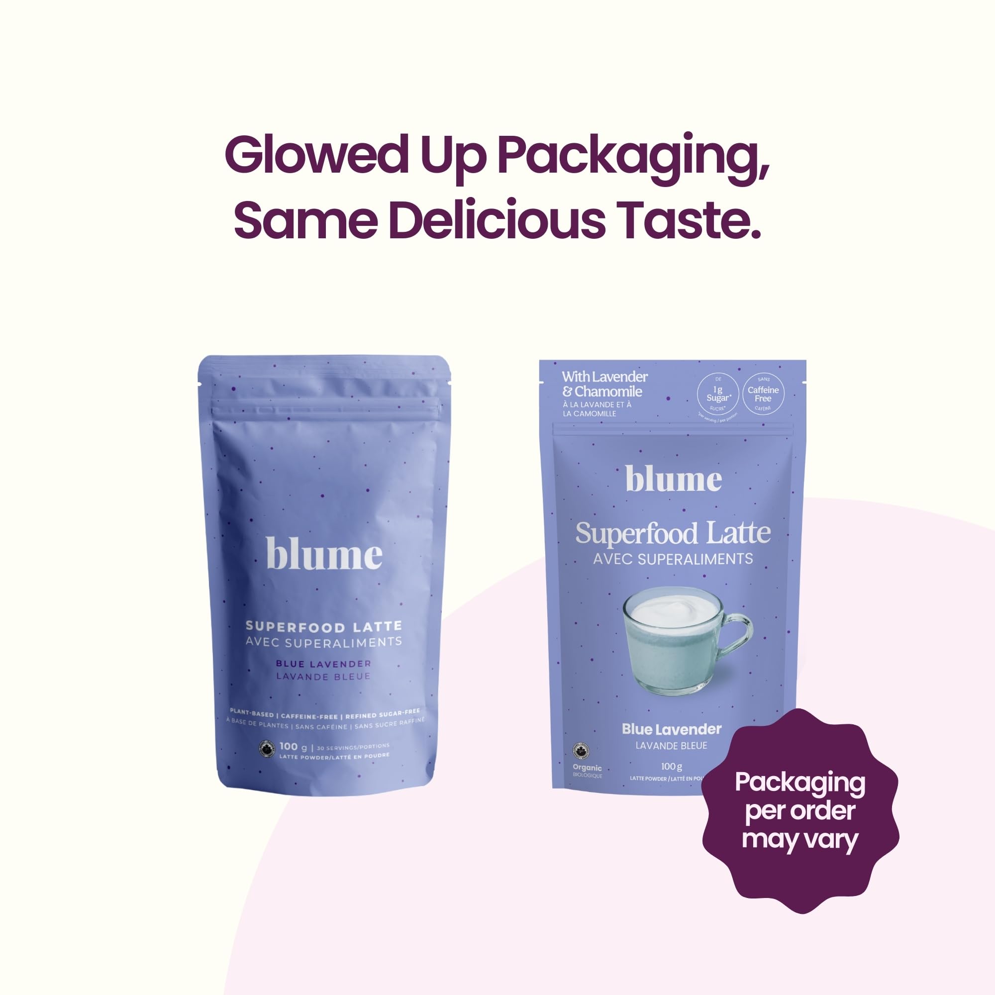 Foto 5 pulgar | Drink Mix Blume Blue Lavender Latte Con Espirulina Azul, 25 Dosis - Venta Internacional.