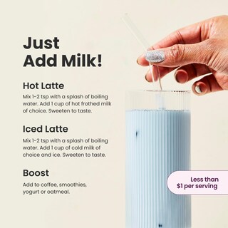 Foto 7 | Drink Mix Blume Blue Lavender Latte Con Espirulina Azul, 25 Dosis - Venta Internacional.