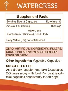 Foto 3 | Suplemento Secrets Of The Tribe Waterberss 800 Mg 60 Cápsulas - Venta Internacional.