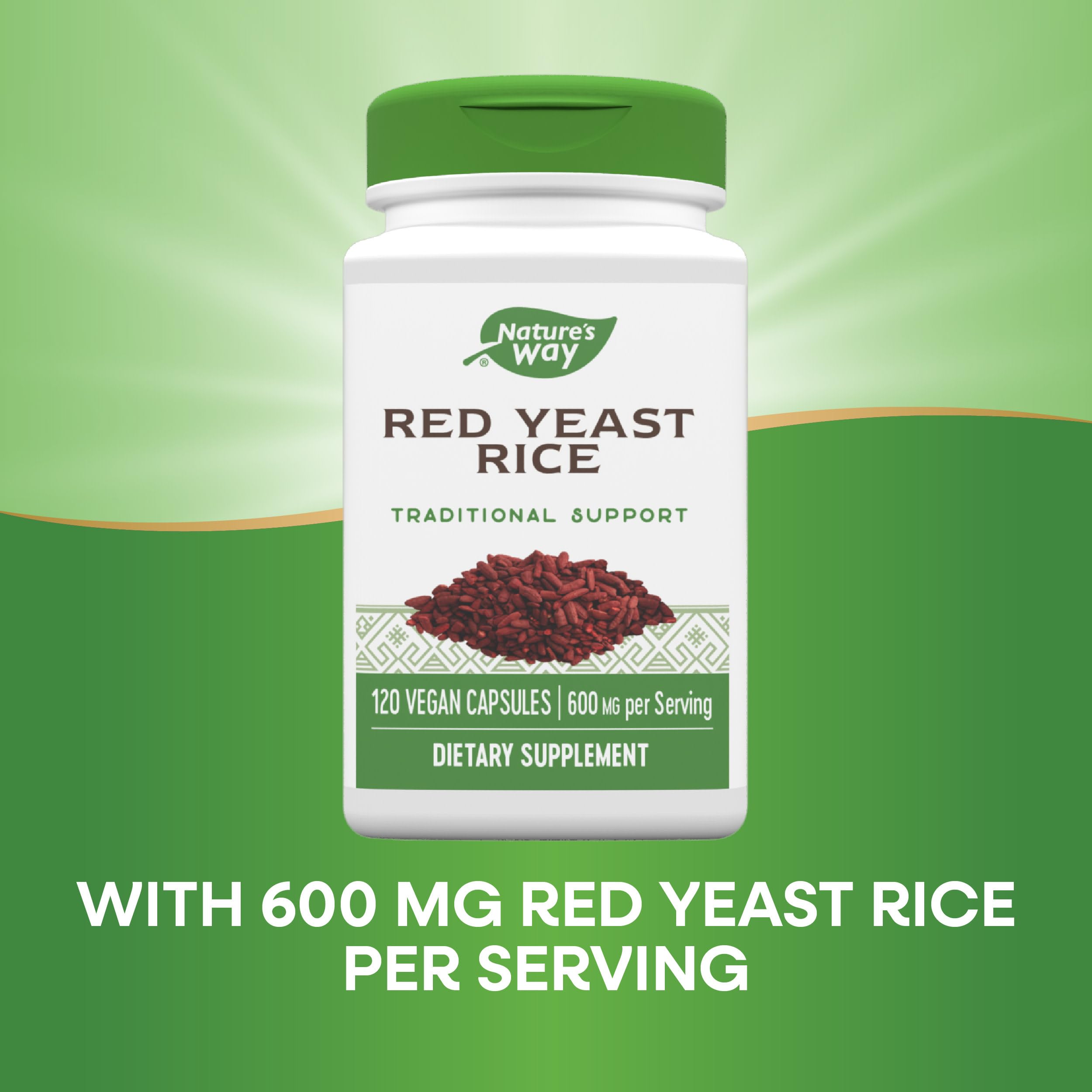 Foto 4 pulgar | Suplemento Nature's Way De Arroz De Levadura Roja 120 Cápsulas Veganas - Venta Internacional.