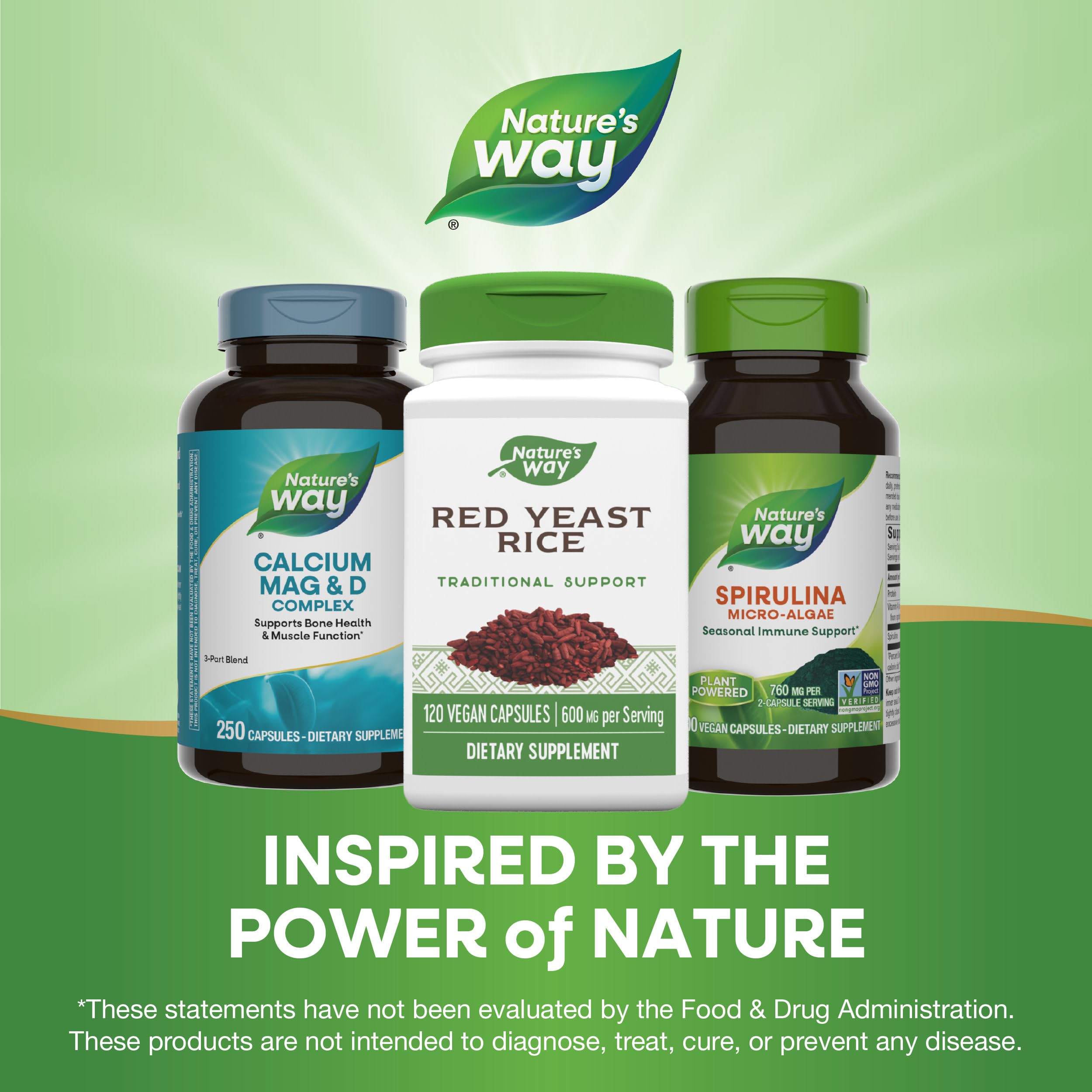 Foto 6 | Suplemento Nature's Way De Arroz De Levadura Roja 120 Cápsulas Veganas - Venta Internacional.