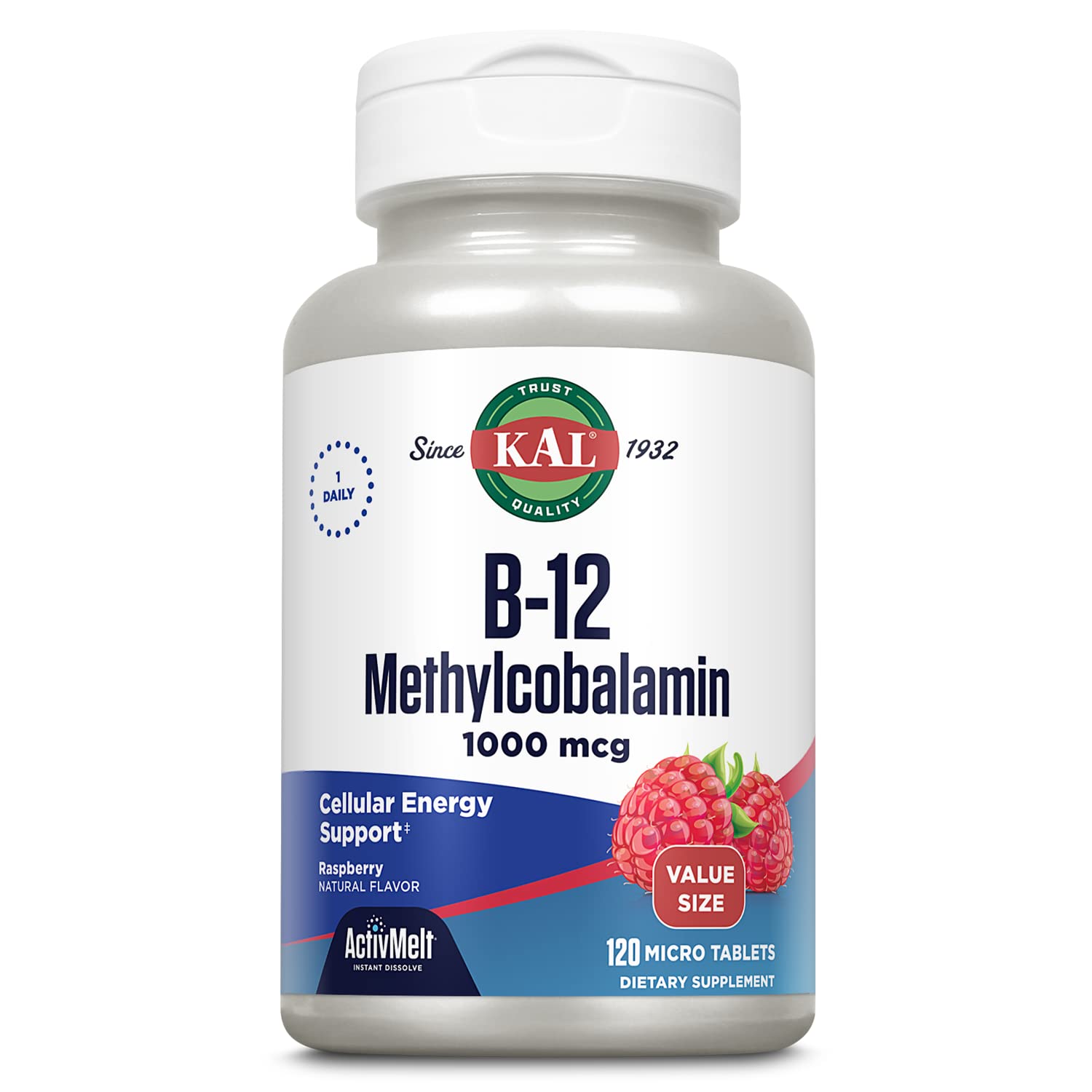 Foto 2 pulgar | Suplemento Kal De Vitamina B12, Metilcobalamina, 1000 Mcg, 120 Tabletas - Venta Internacional.