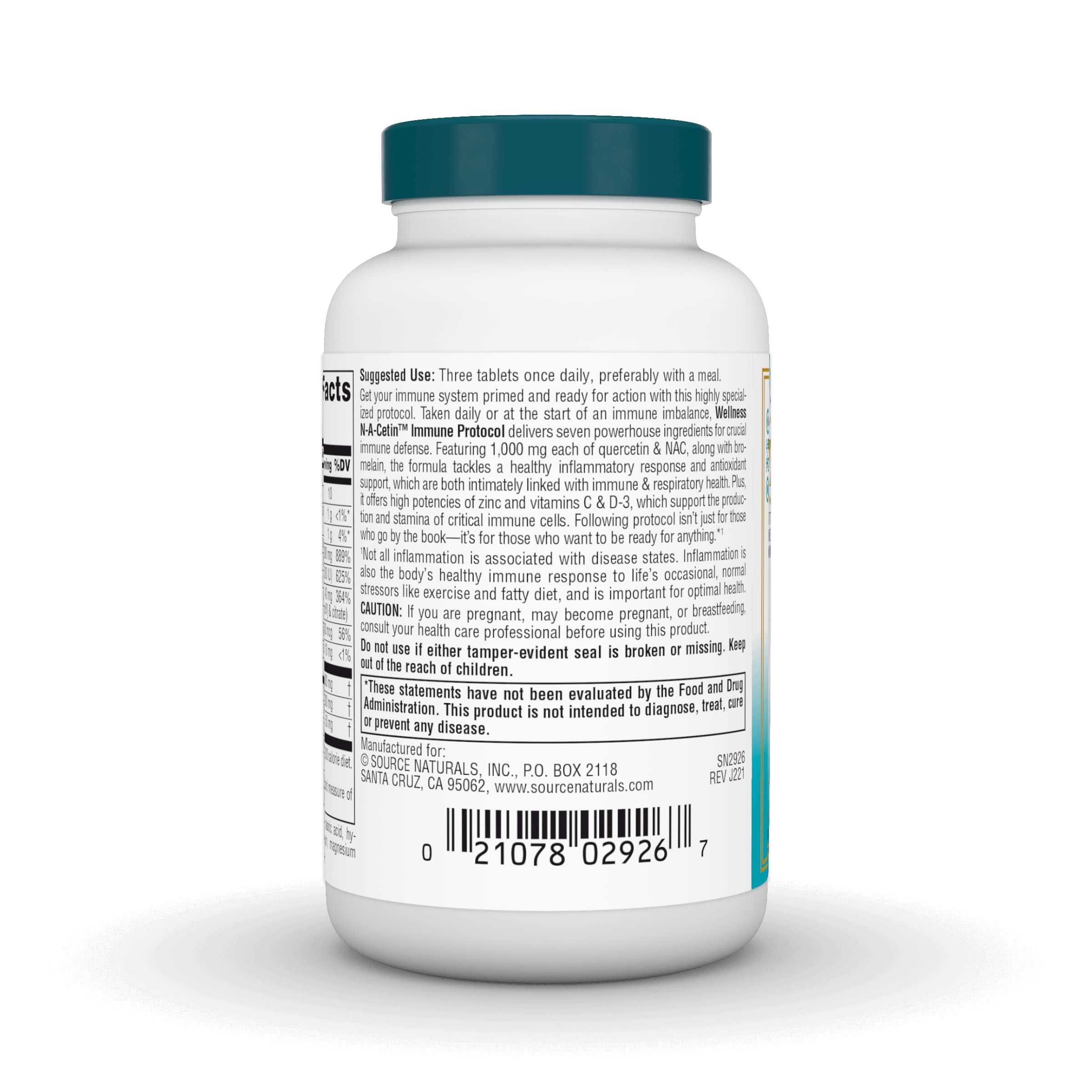 Foto 3 pulgar | Protocolo Inmunitario De N-a-cetin De Supplement Source Naturals Wellness - Venta Internacional.