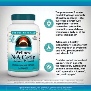 Foto 5 | Protocolo Inmunitario De N-a-cetin De Supplement Source Naturals Wellness - Venta Internacional.