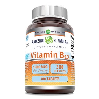 Foto 1 | Suplemento Amazing Formulas Con Vitamina B12, 1000 Mcg, Tabletas 300c - Venta Internacional.