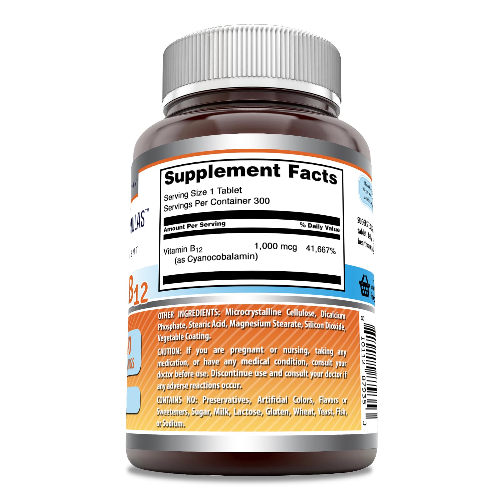 Foto 3 pulgar | Suplemento Amazing Formulas Con Vitamina B12, 1000 Mcg, Tabletas 300c - Venta Internacional.