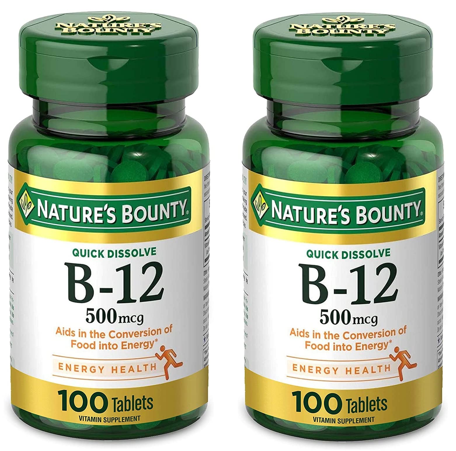 Foto 2 pulgar | Suplemento Nature's Bounty De Vitamina B12, 500 Mcg, Tabletas X100 - Venta Internacional.