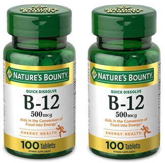 Foto 1 | Suplemento Nature's Bounty De Vitamina B12, 500 Mcg, Tabletas X100 - Venta Internacional.