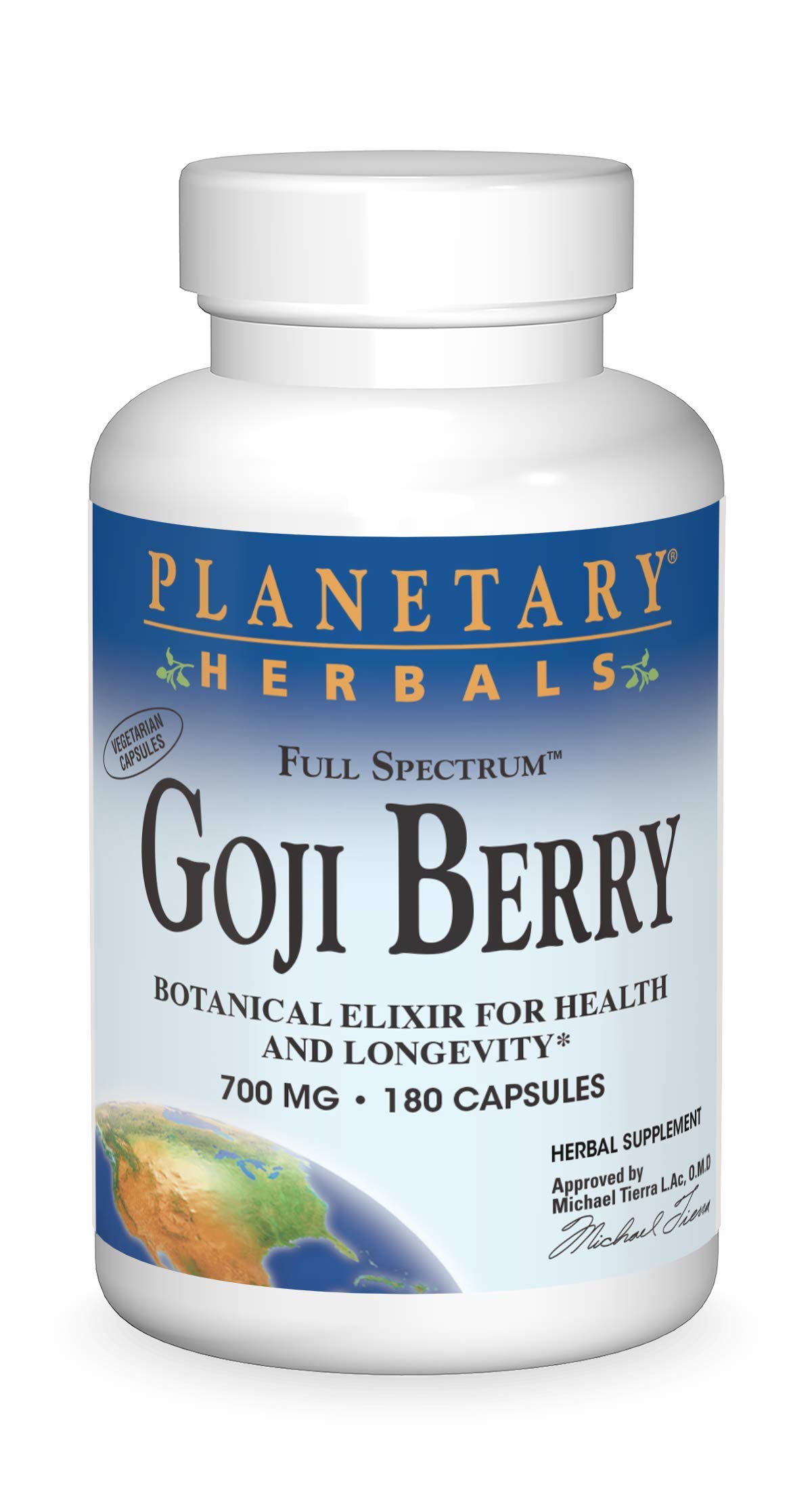 Foto 2 pulgar | Suplemento Planetary Herbals Goji Berry 700 Mg 180 Cápsulas - Venta Internacional.