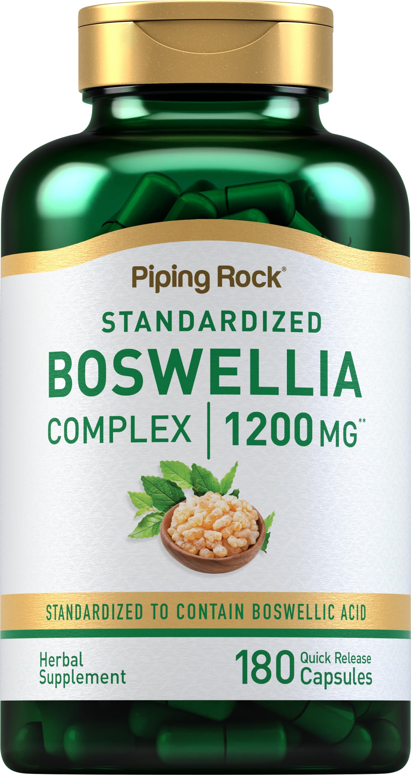 Foto 2 pulgar | Suplemento: Extracto De Boswellia De Piping Rock, 1200 Mg, 180 Cápsulas - Venta Internacional.