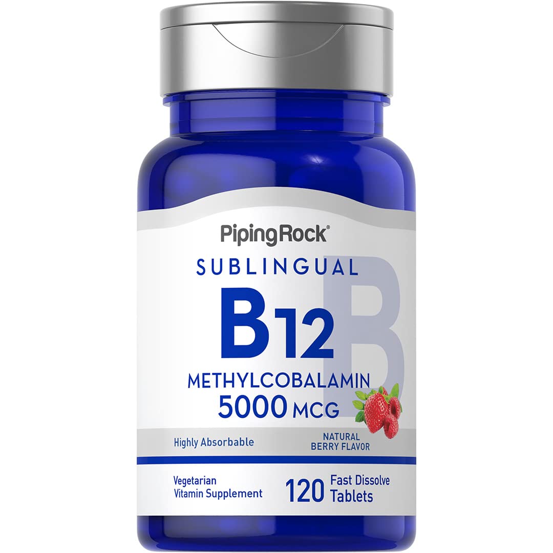 Foto 2 pulgar | Suplemento Piping Rock De Vitamina B12, 5000 Mcg, 120 Comprimidos - Venta Internacional.