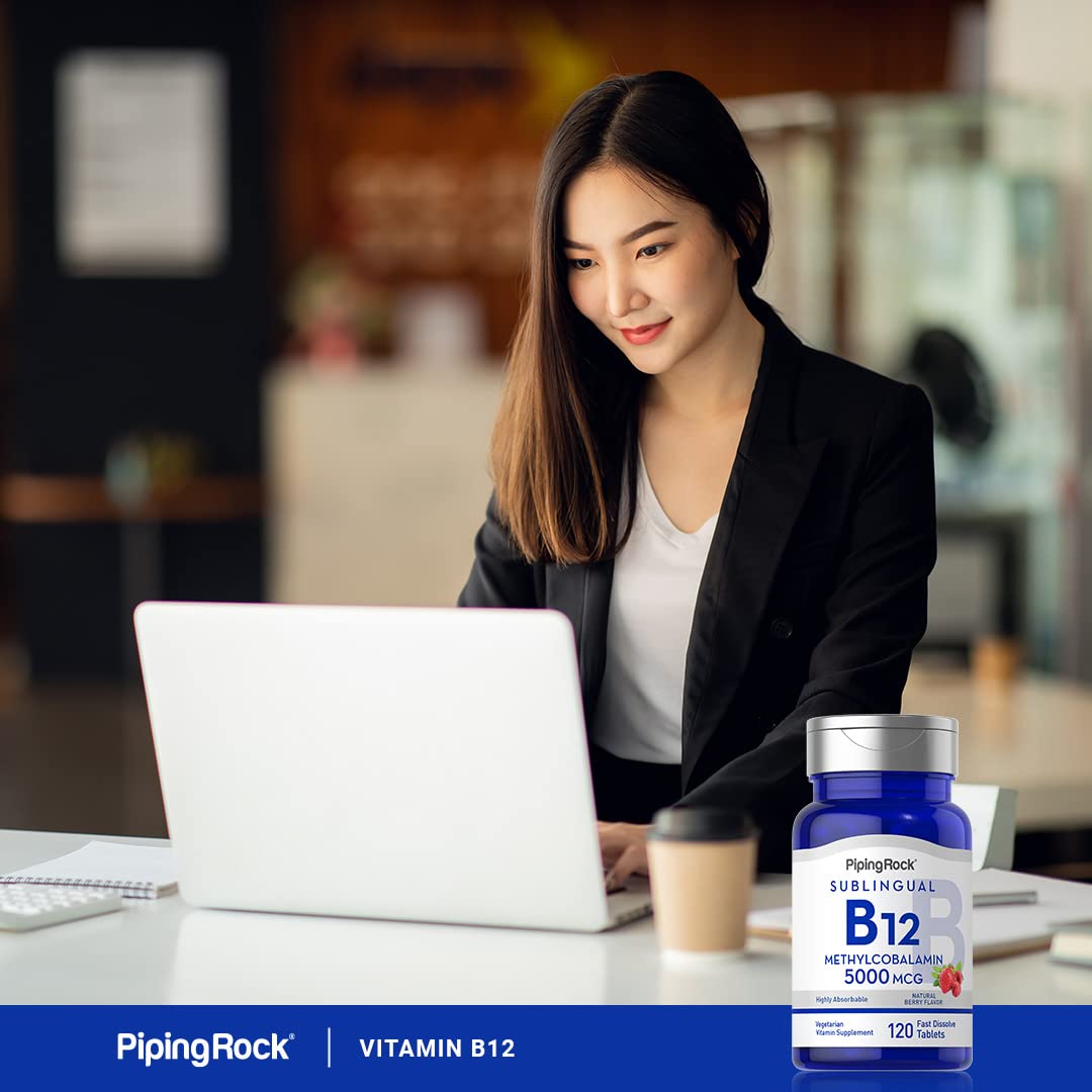 Foto 7 pulgar | Suplemento Piping Rock De Vitamina B12, 5000 Mcg, 120 Comprimidos - Venta Internacional.