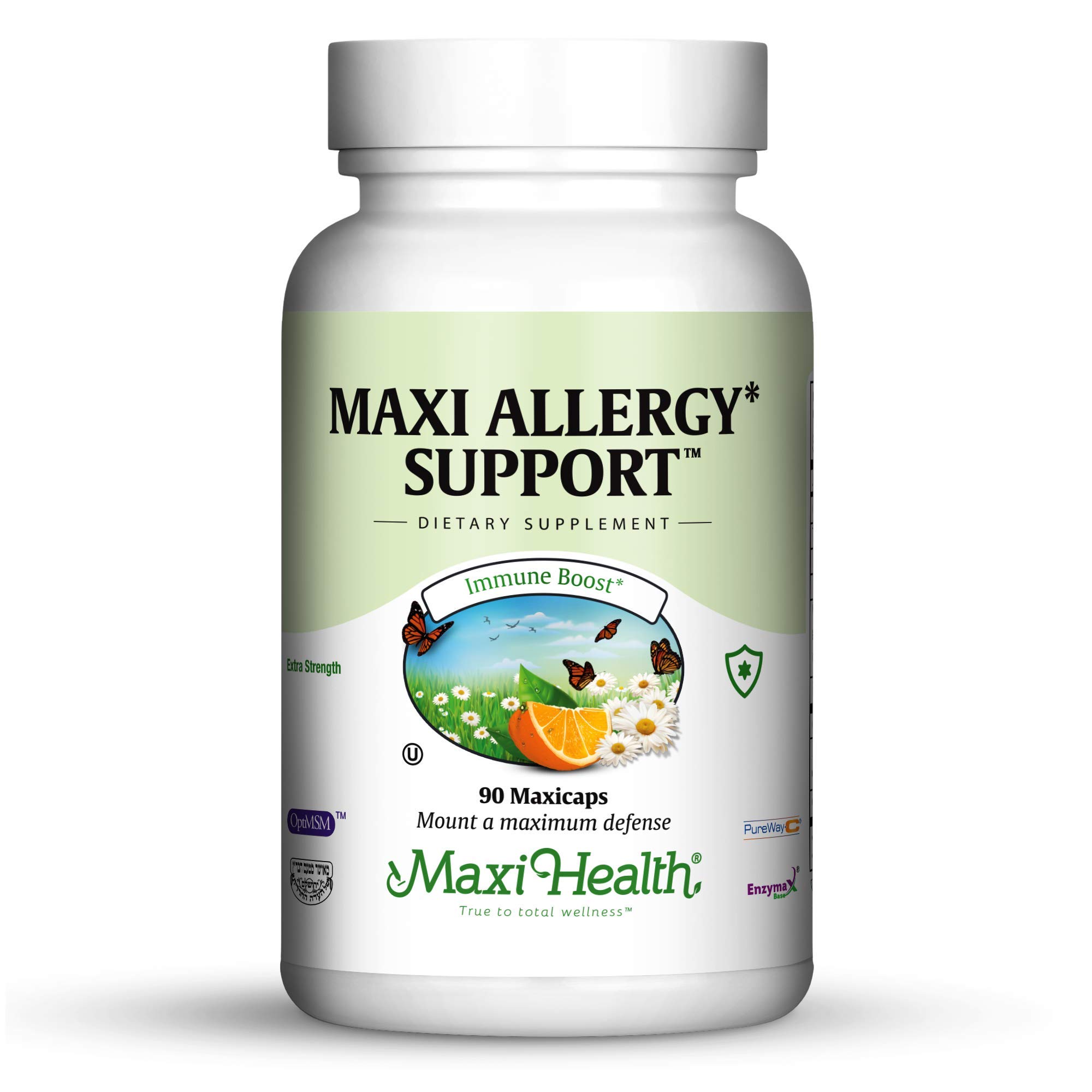 Foto 2 pulgar | Suplemento Maxi Health Allergy Support Vitamina C 90 Comprimidos - Venta Internacional.