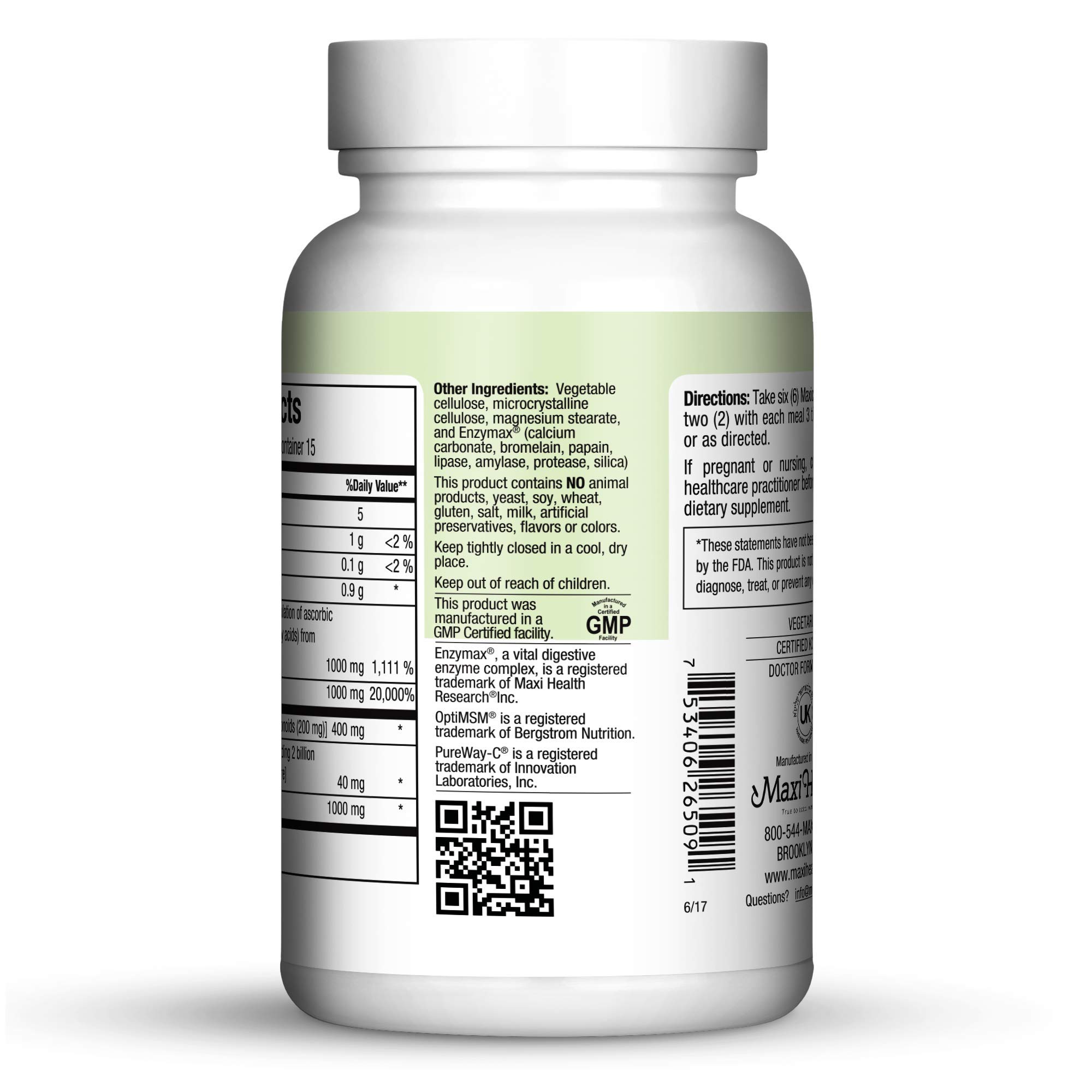 Foto 4 pulgar | Suplemento Maxi Health Allergy Support Vitamina C 90 Comprimidos - Venta Internacional.