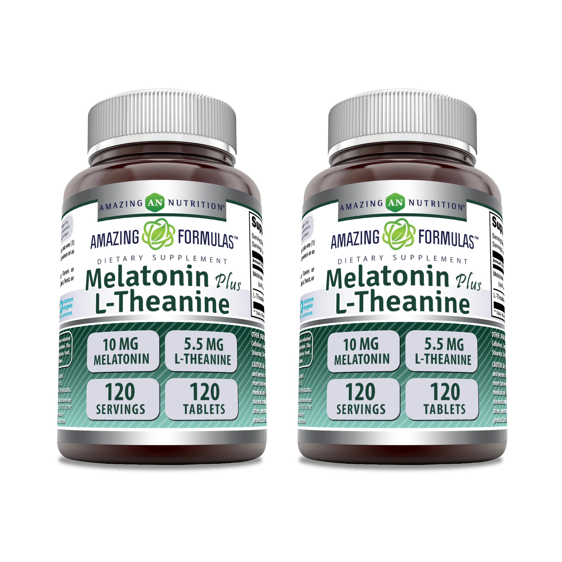 Foto 2 pulgar | Suplemento Amazing Formulas Melatonina 10 Mg + L-teanina 5.5 Mg - Venta Internacional.