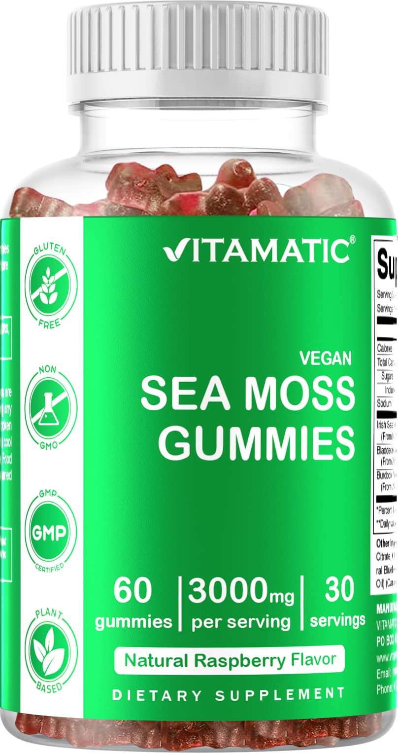 Foto 6 pulgar | Suplemento Vitamático De Gomitas Irlandesas De Musgo Marino, 3000 Mg, 60% Veganas - Venta Internacional.