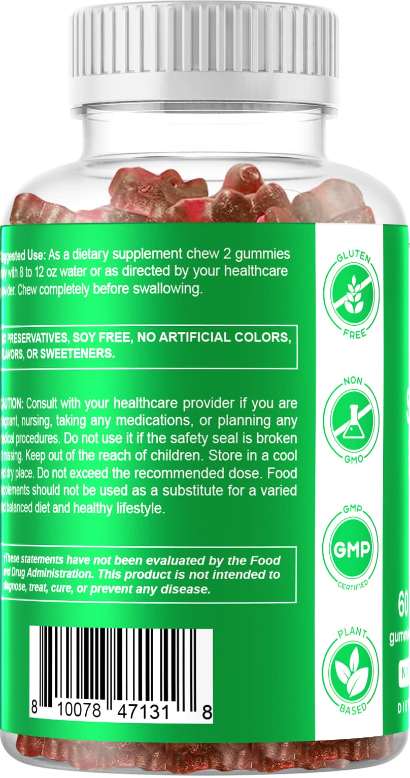 Foto 7 pulgar | Suplemento Vitamático De Gomitas Irlandesas De Musgo Marino, 3000 Mg, 60% Veganas - Venta Internacional.